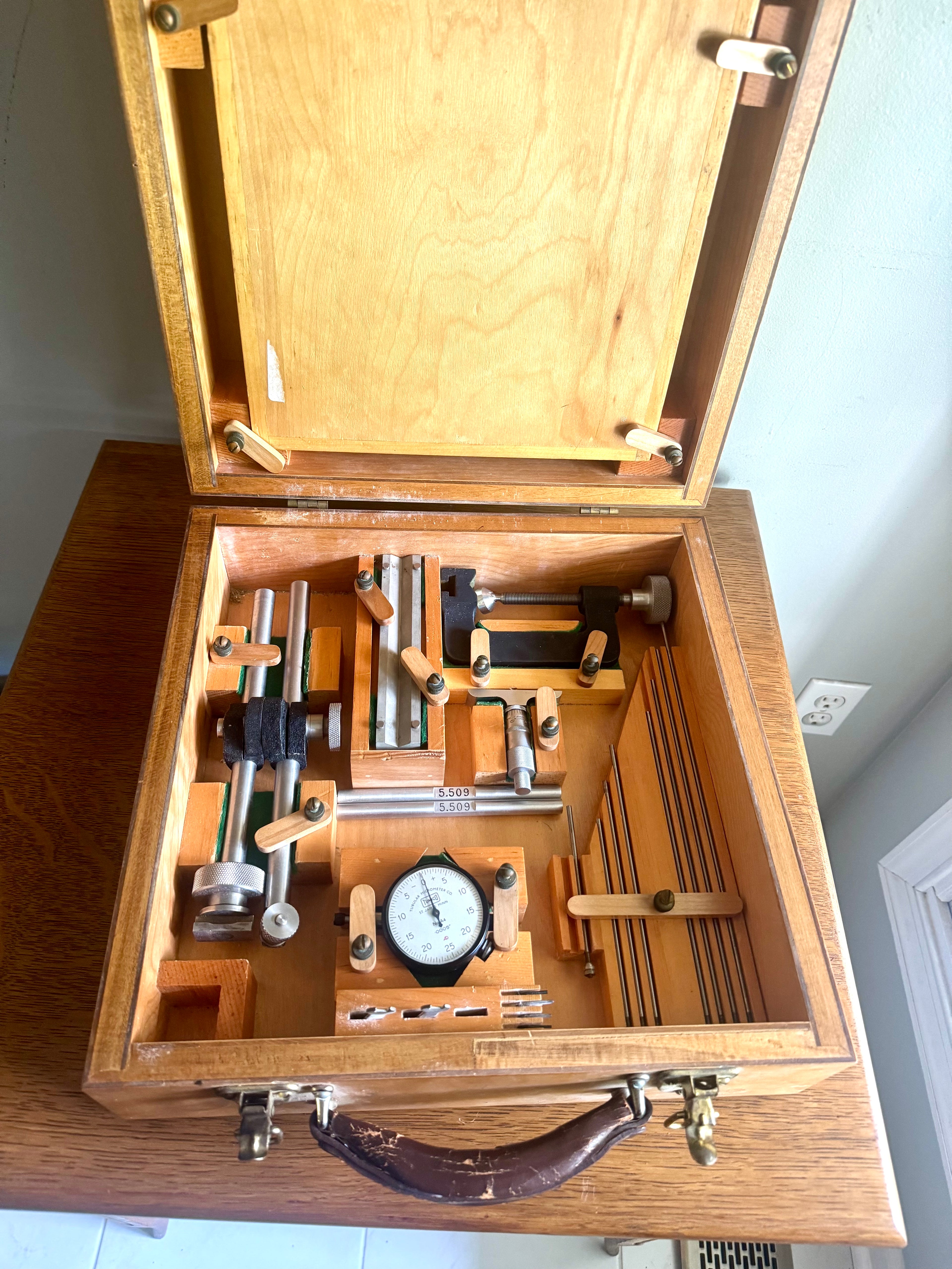 Vintage Tumico Machinist Inside Depth Micrometer Set  l Large Inside Depth Micrometer Set | Tumico Machinist Tool Set | Machinist Depth Set