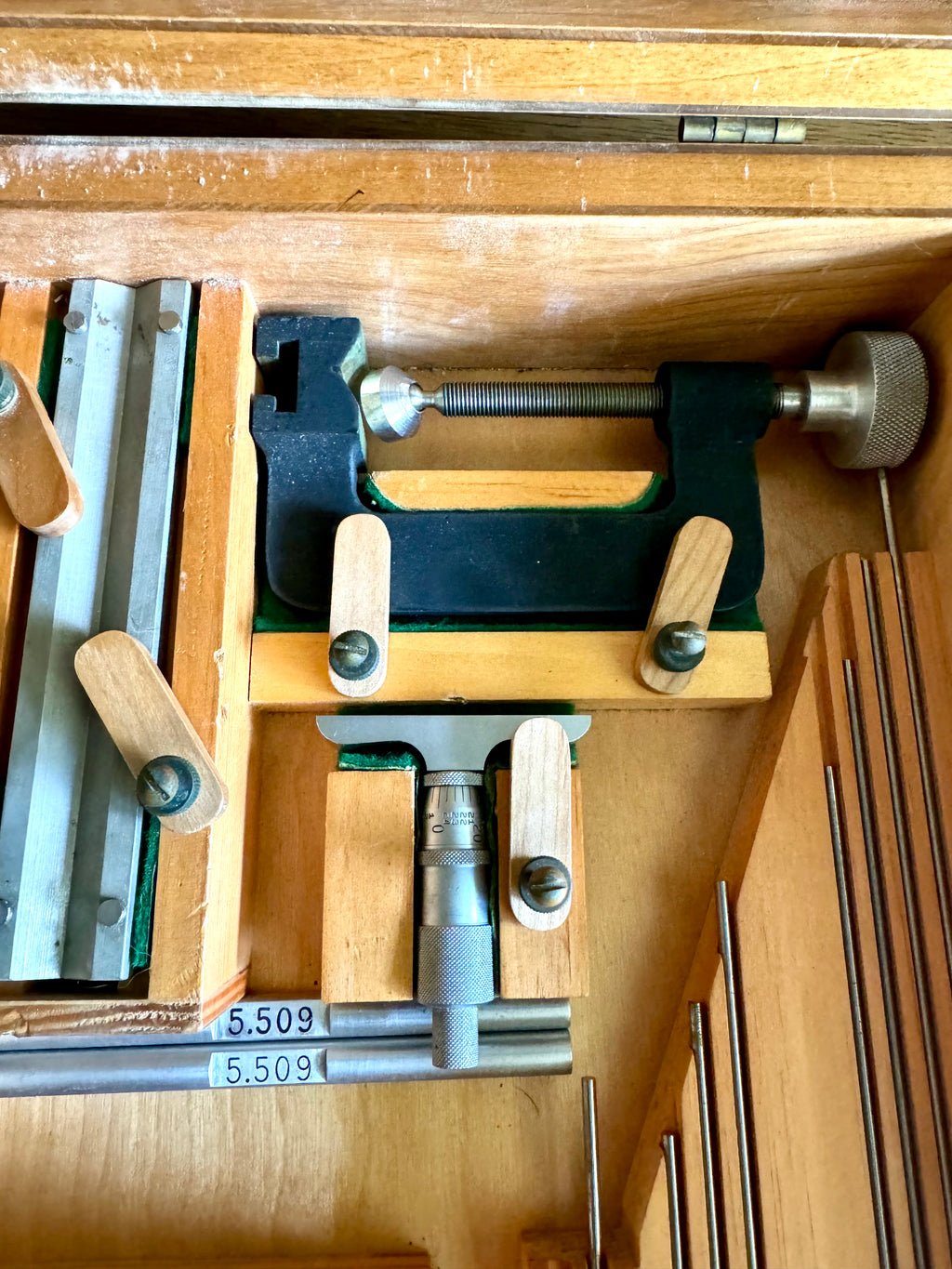 Vintage Tumico Machinist Inside Depth Micrometer Set  l Large Inside Depth Micrometer Set | Tumico Machinist Tool Set | Machinist Depth Set