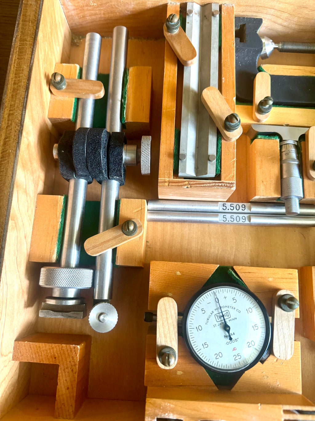 Vintage Tumico Machinist Inside Depth Micrometer Set  l Large Inside Depth Micrometer Set | Tumico Machinist Tool Set | Machinist Depth Set