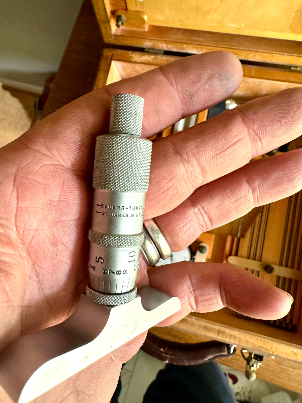 Vintage Tumico Machinist Inside Depth Micrometer Set  l Large Inside Depth Micrometer Set | Tumico Machinist Tool Set | Machinist Depth Set