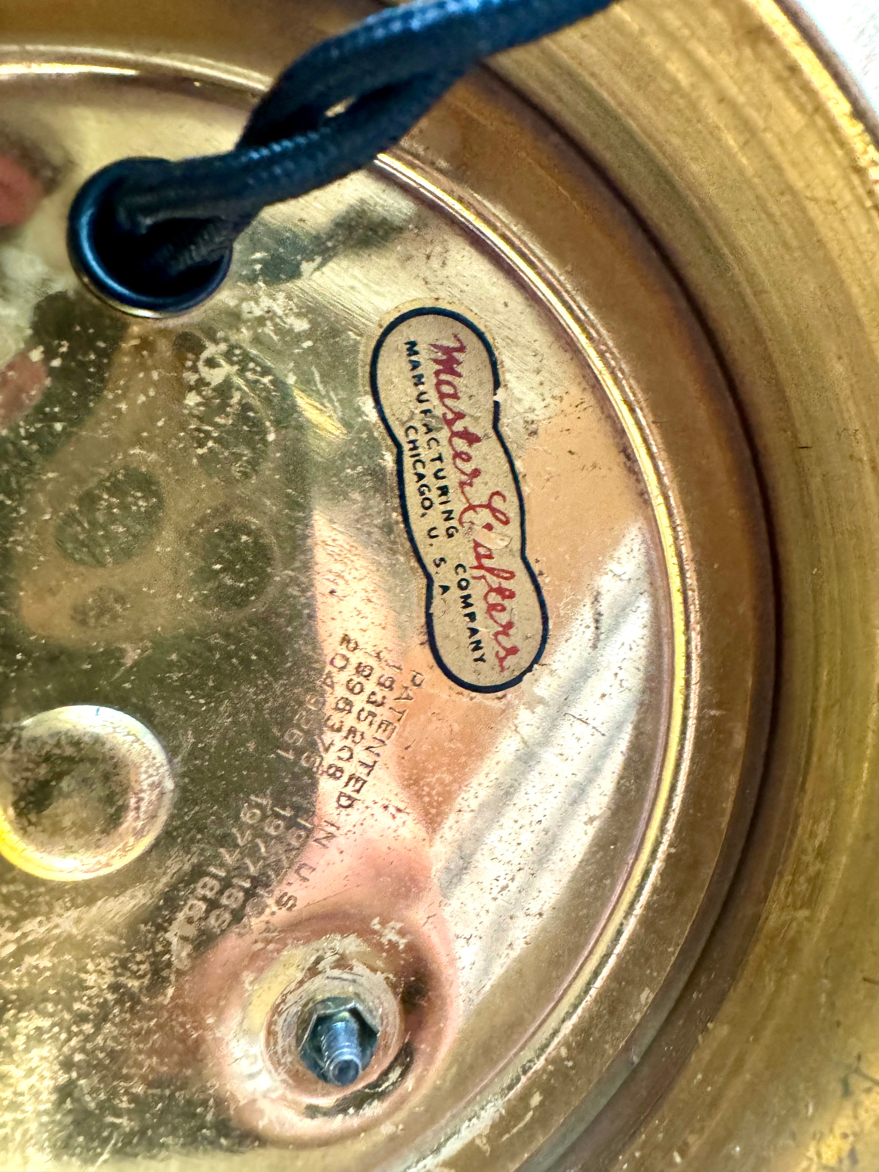 Vintage Nautical Zodiac Electric Clock | Master Crafters "Rudder" Electric Clock | Ship's Wheel Clock | Sessions MCM Nautical Zodiac Clock