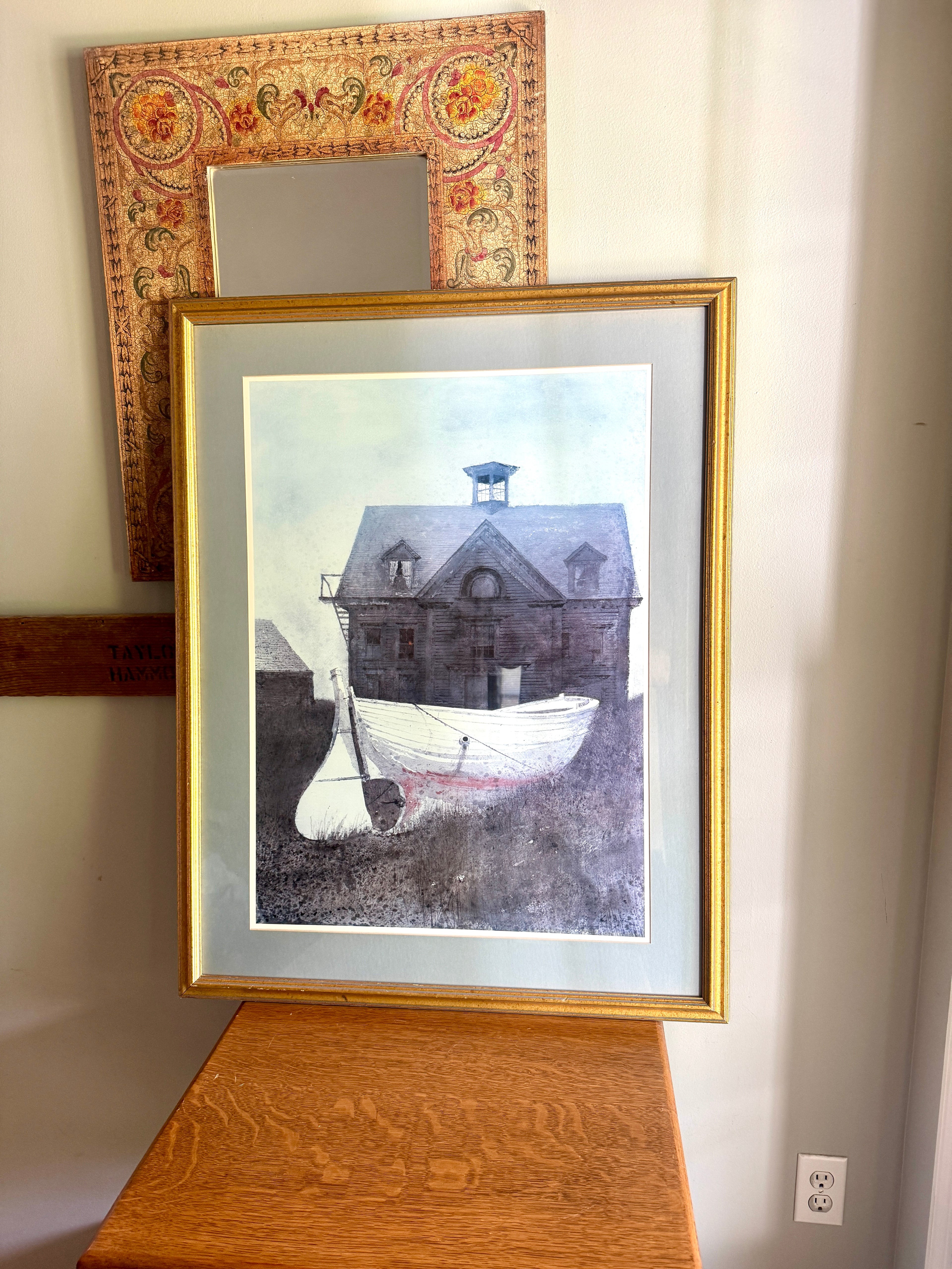 Andrew Wyeth "Liberty Launch" Framed and Matted Print