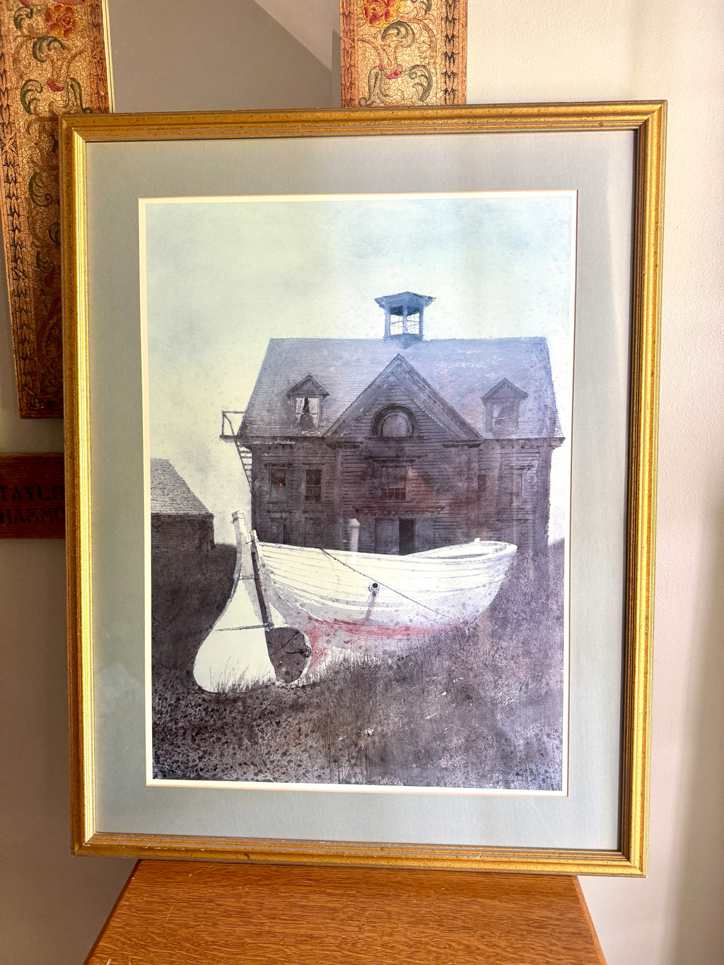 Andrew Wyeth "Liberty Launch" Framed and Matted Print