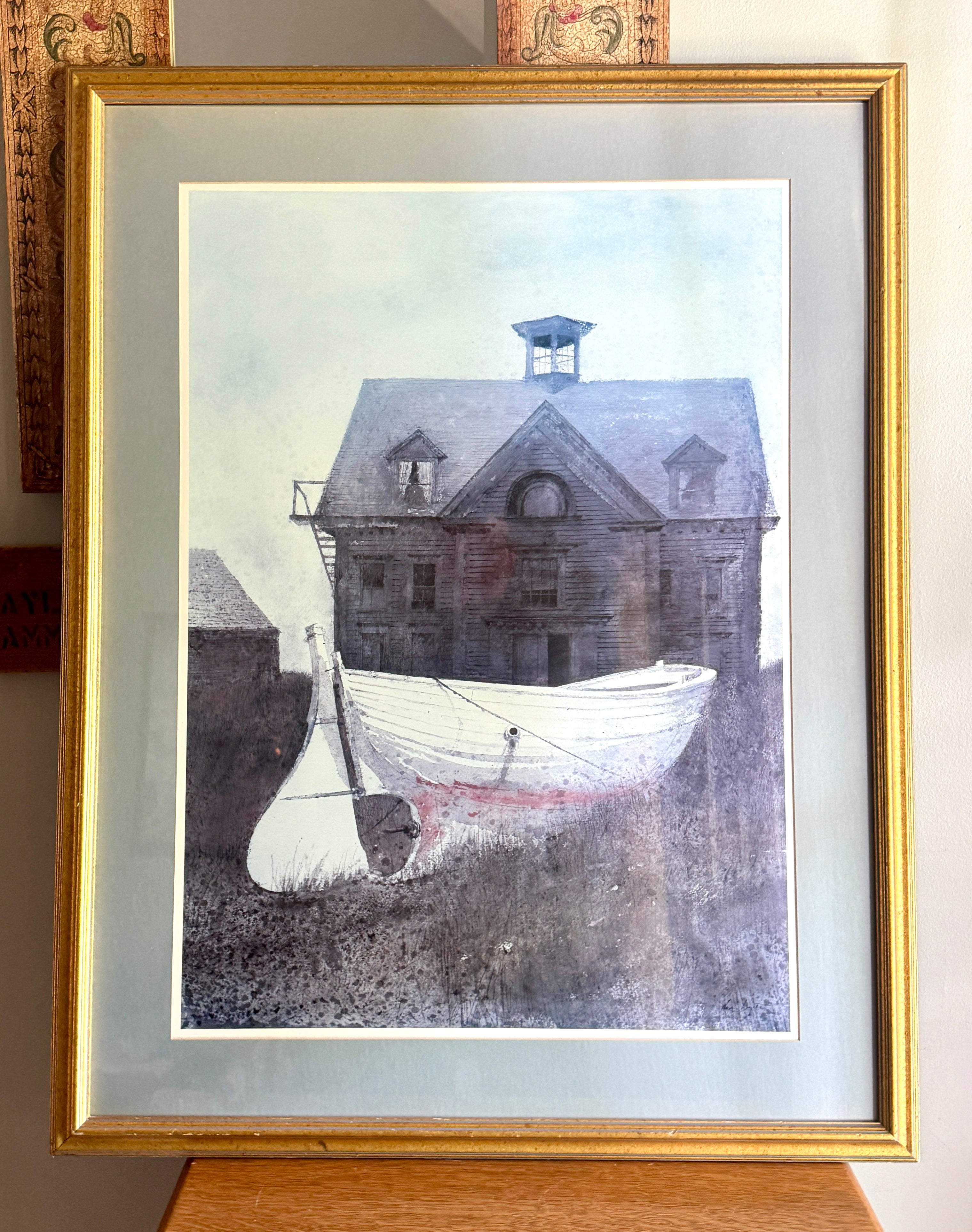 Andrew Wyeth "Liberty Launch" Framed and Matted Print