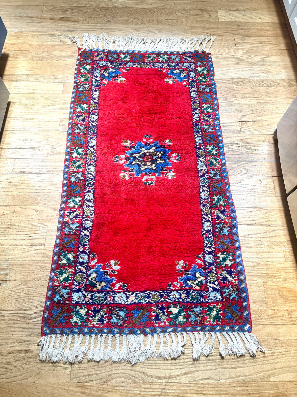 Moroccan Artisanat Rabat Wool Rug ~ Hand Knotted Wool Rug