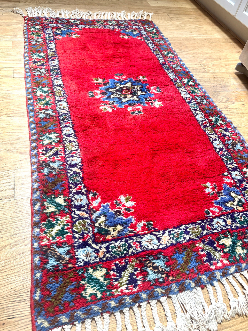 Moroccan Artisanat Rabat Wool Rug ~ Hand Knotted Wool Rug
