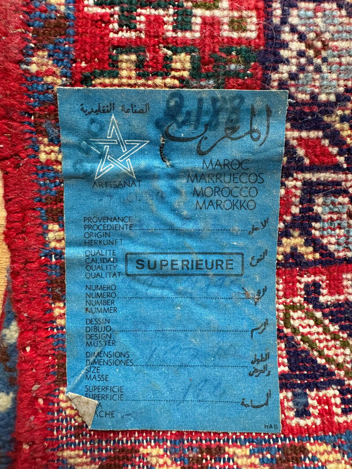 Moroccan Artisanat Rabat Wool Rug ~ Hand Knotted Wool Rug