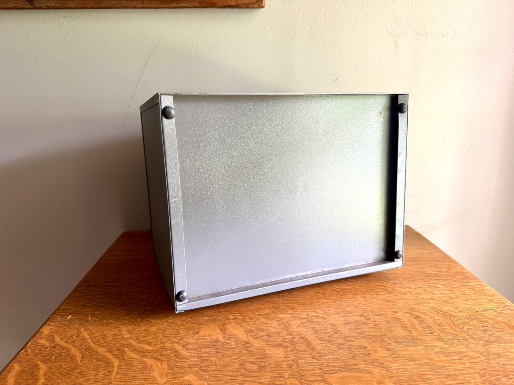 Vintage Brumberger Roll-Top Metal File Cabinet ~ Metal Roll Top Dark Room Photo Paper Safe Cabinet Organizer