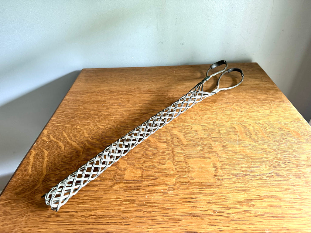 Antique Metal Kellems Pull Grip | Hubbell Kellems 1 1/4" Cable Grip | Pulling Grip | Mesh Pull Grip