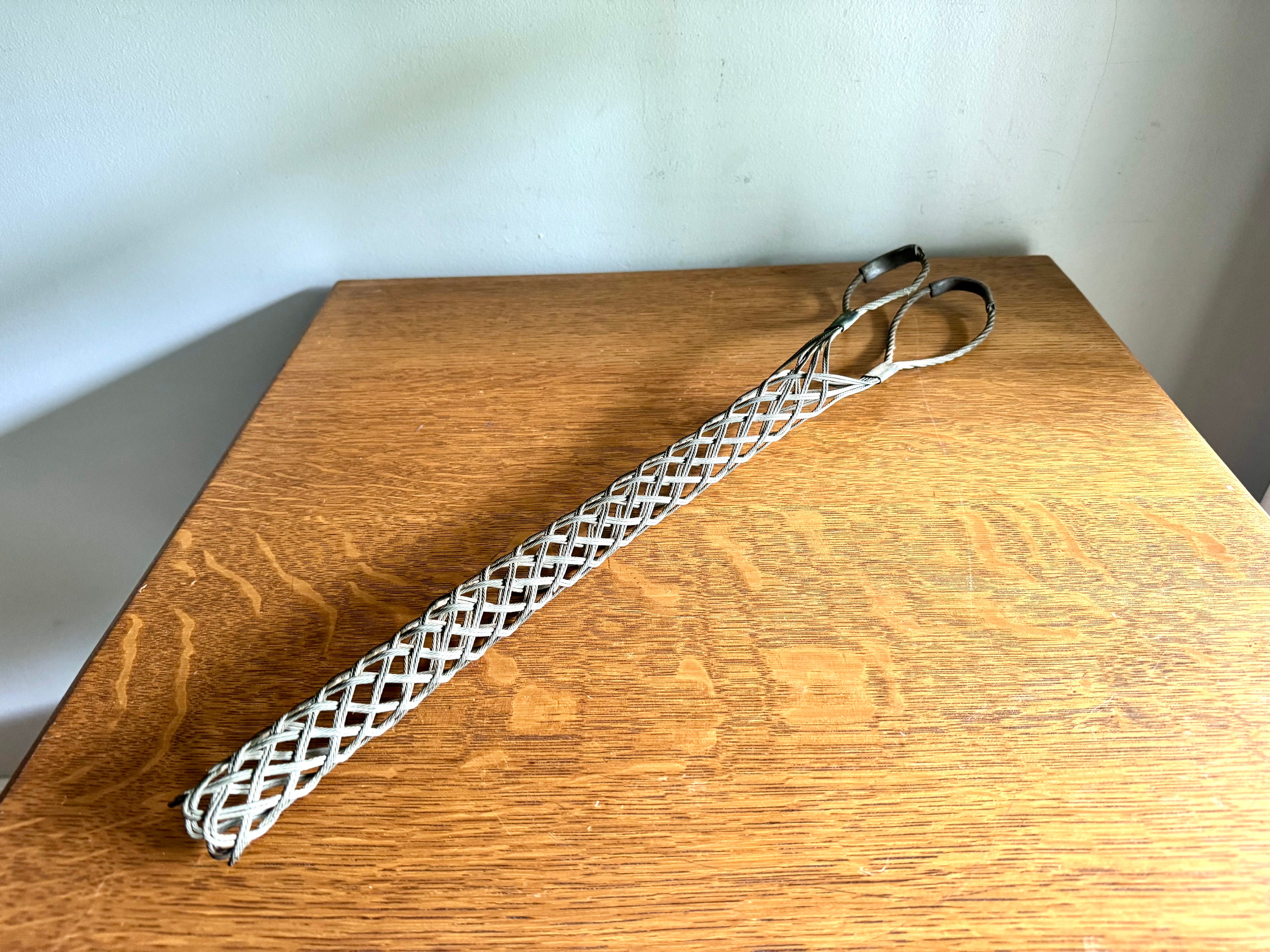 Antique Metal Kellems Pull Grip | Hubbell Kellems 1 1/4" Cable Grip | Pulling Grip | Mesh Pull Grip