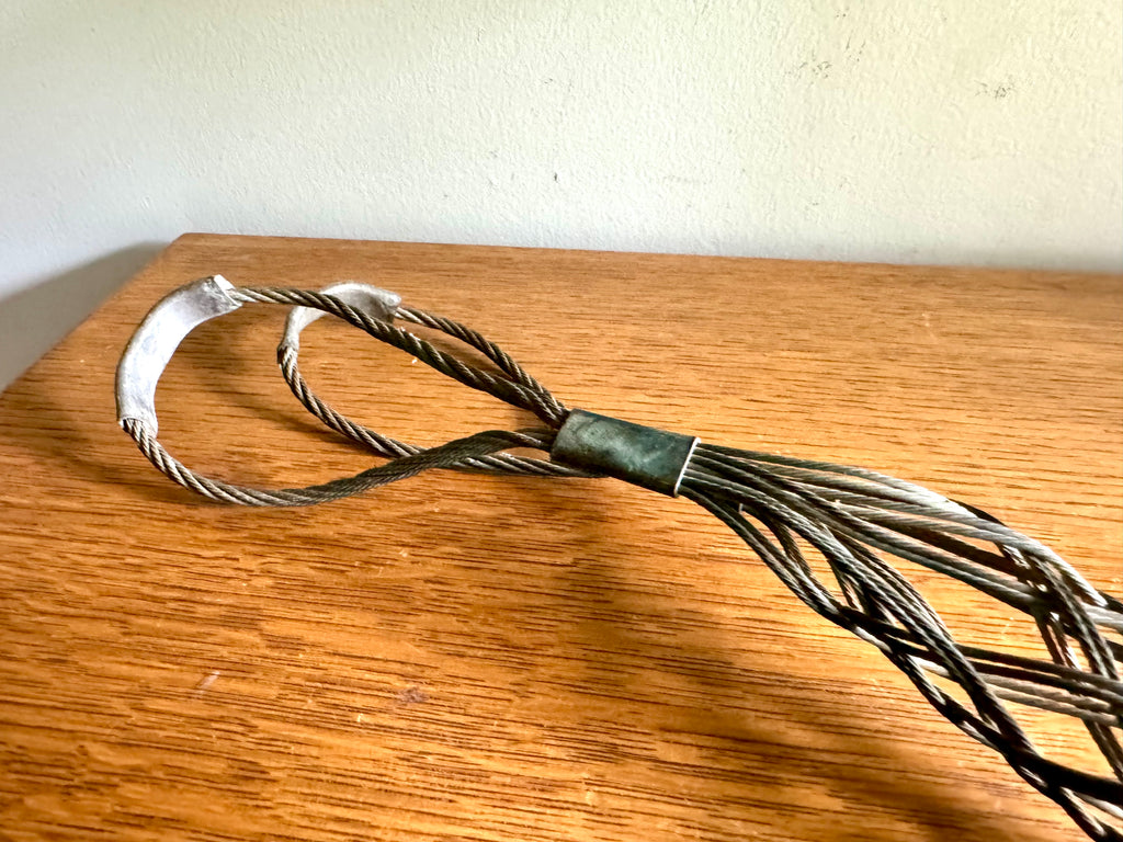 Antique Metal Kellems Pull Grip | Hubbell Kellems 1 1/4" Cable Grip | Pulling Grip | Mesh Pull Grip