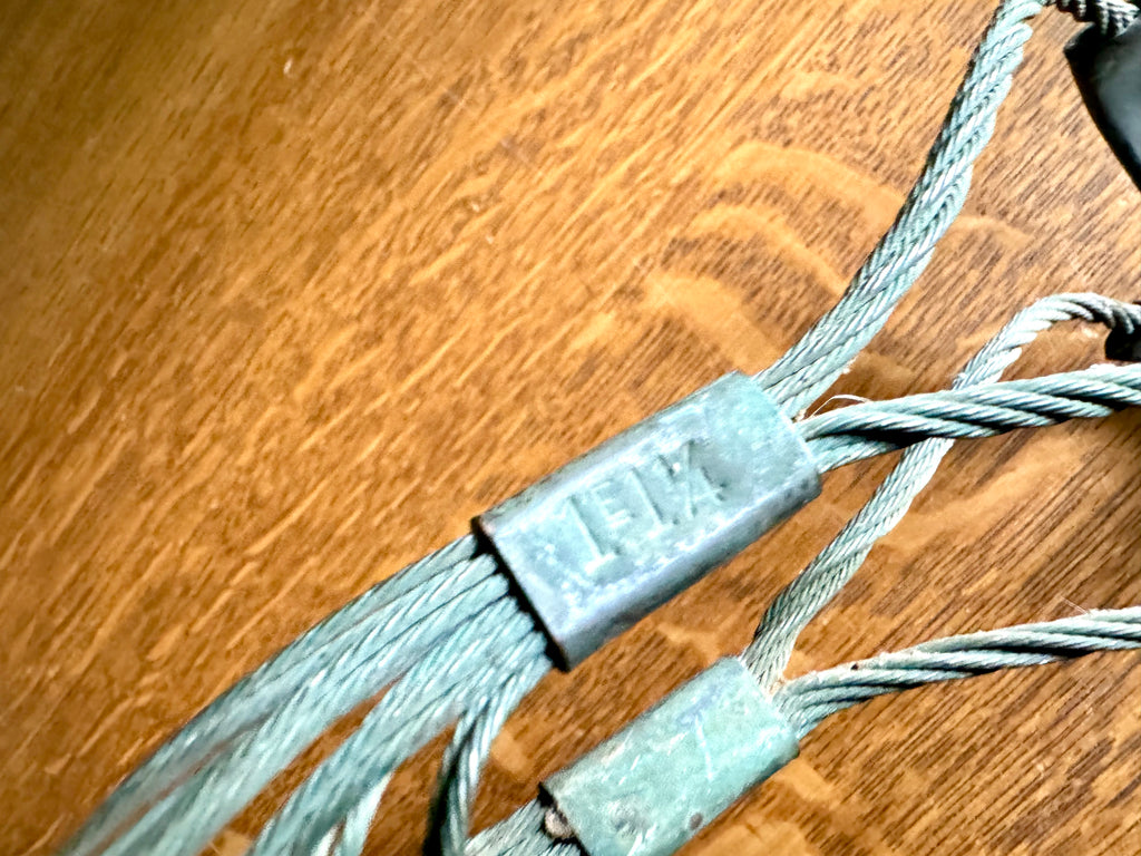 Antique Metal Kellems Pull Grip | Hubbell Kellems 1 1/4" Cable Grip | Pulling Grip | Mesh Pull Grip