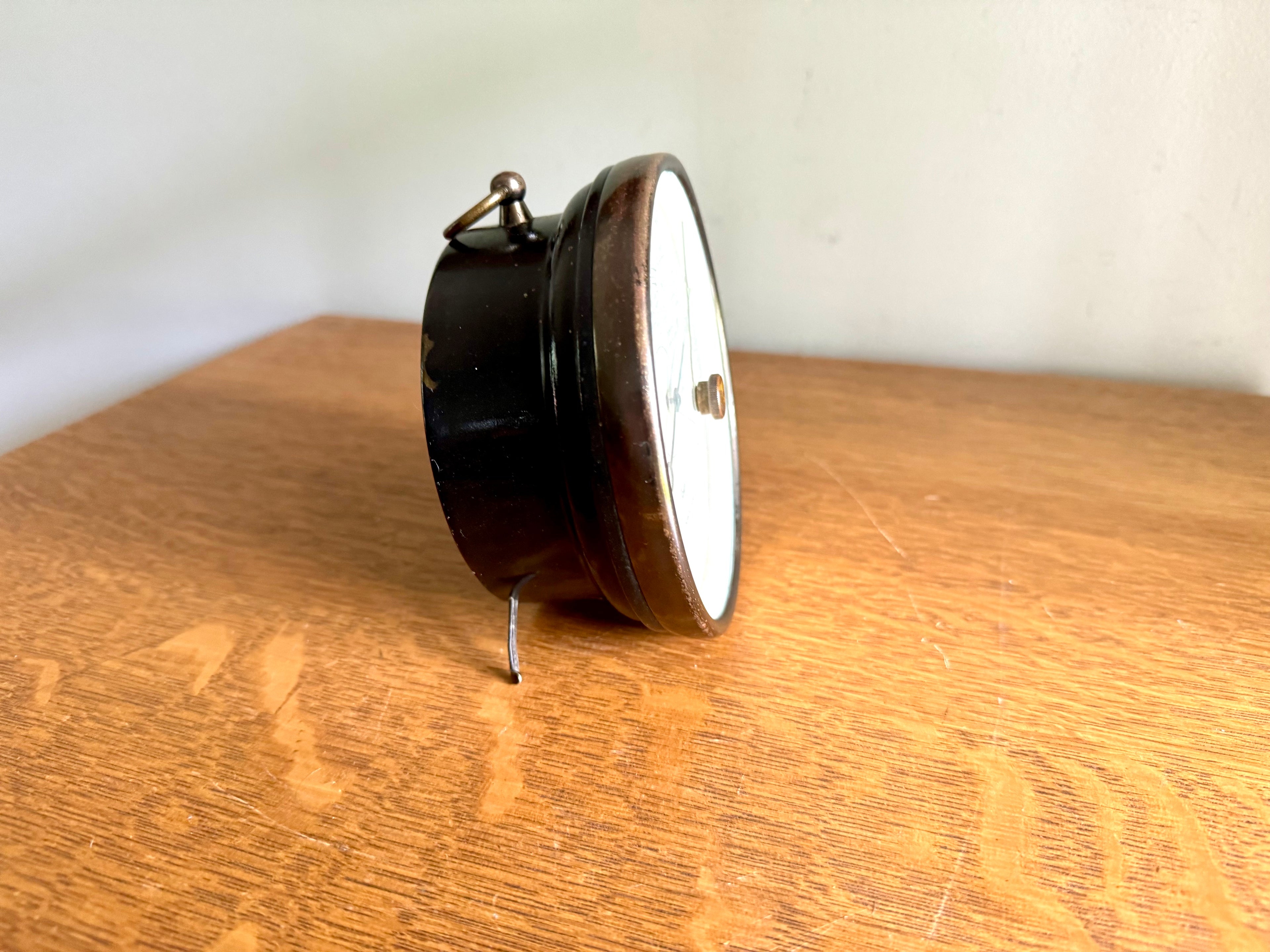 Rustic Metal Taylor Desk Stormoguide  | 1927 Taylor Instruments Industrial | Rustic Weather Instrument | Vintage Desk Decor Barometer