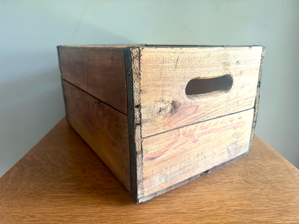 Vintage Wood "Drink Squirt" Bottle Crate ~ Hornell NY "Drink Squirt" Wood Crate