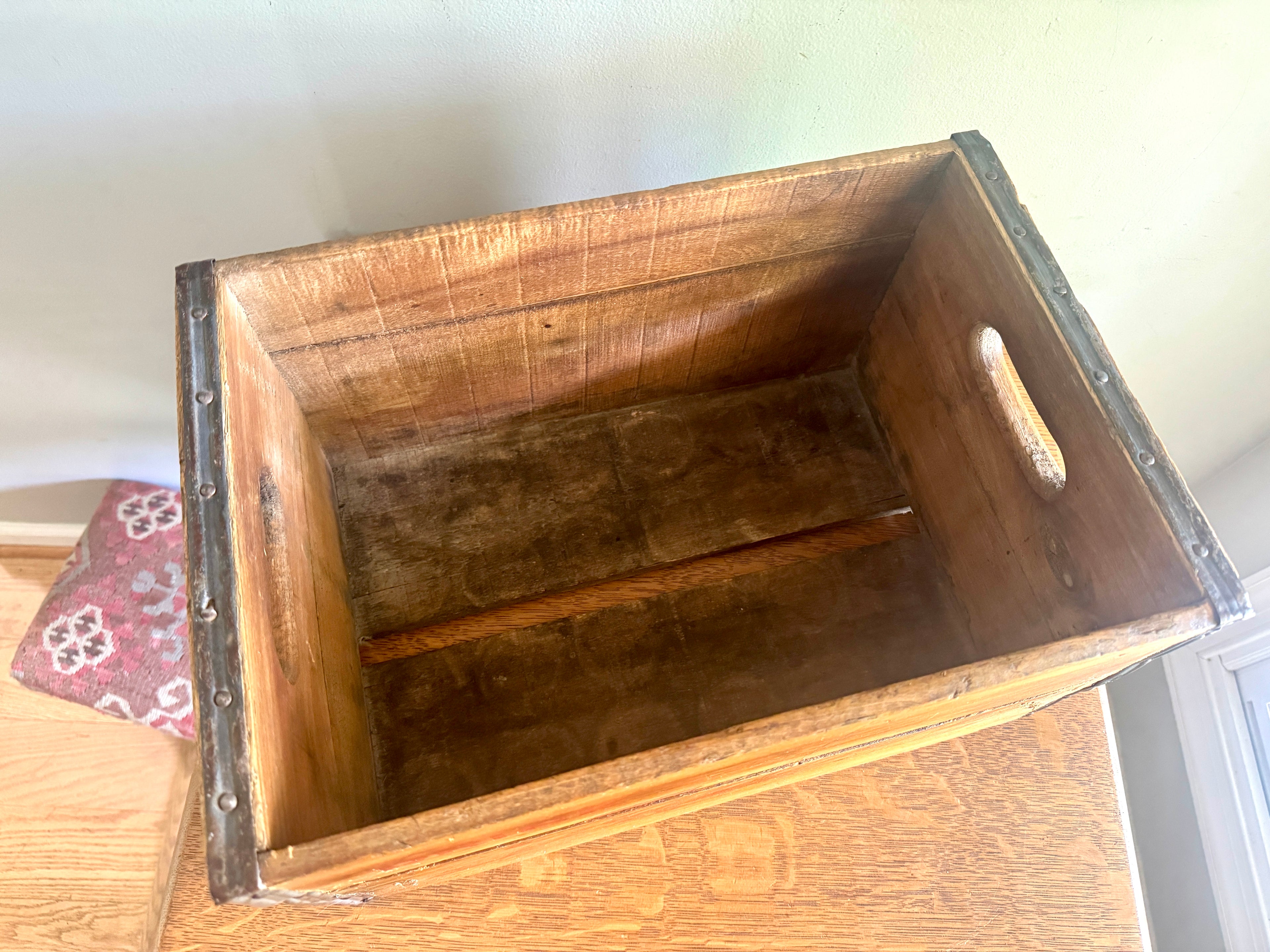 Vintage Wood "Drink Squirt" Bottle Crate ~ Hornell NY "Drink Squirt" Wood Crate