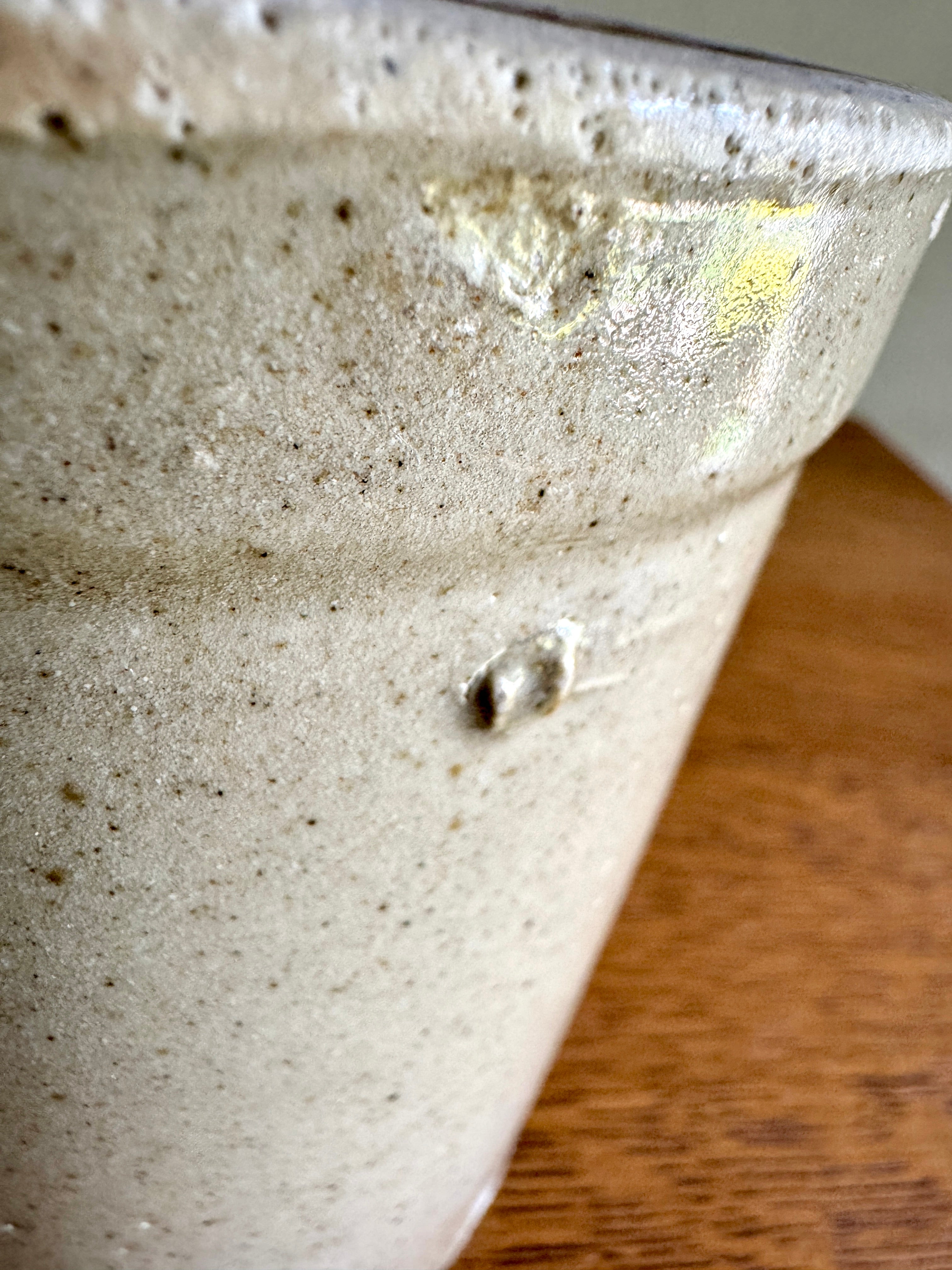 Antique Salt Glaze Crock ~ Small Stoneware Crock
