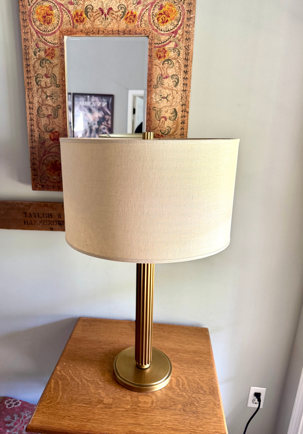 Restoration Hardware Davenport Table Lamp in Gold Tone ~ Shade Not Included
