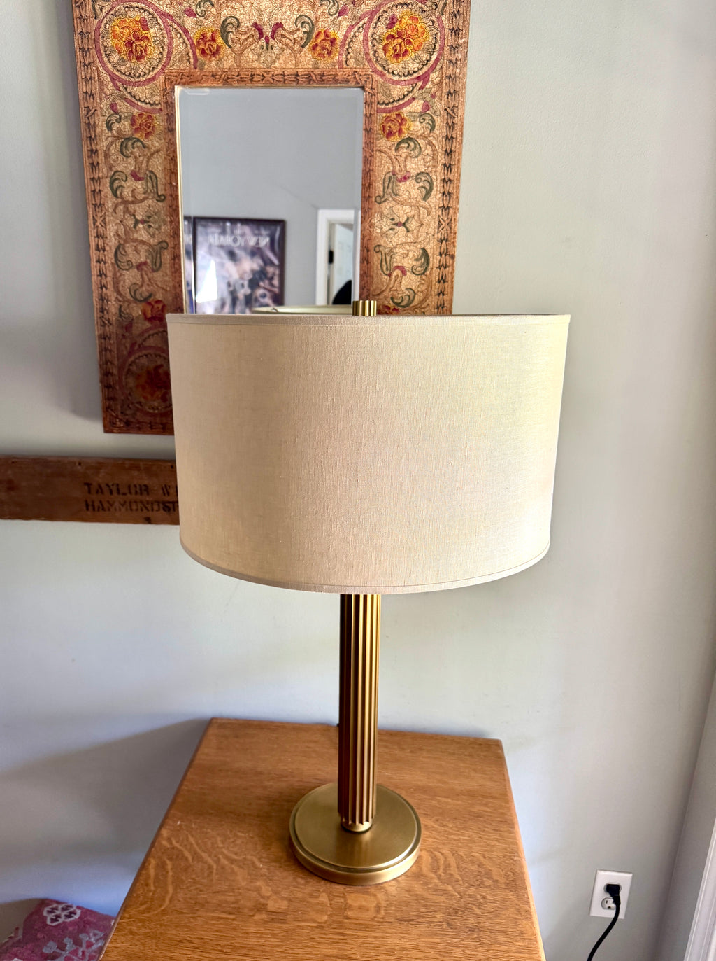 Restoration Hardware Davenport Table Lamp in Gold Tone ~ Shade Not Included