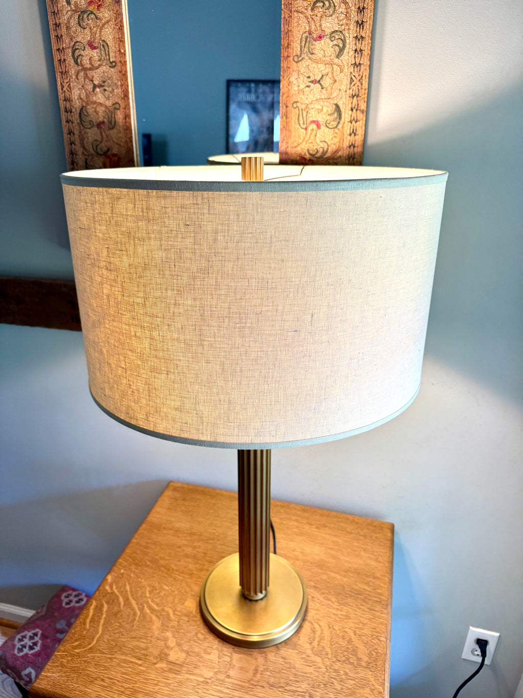 Restoration Hardware Davenport Table Lamp in Gold Tone ~ Shade Not Included