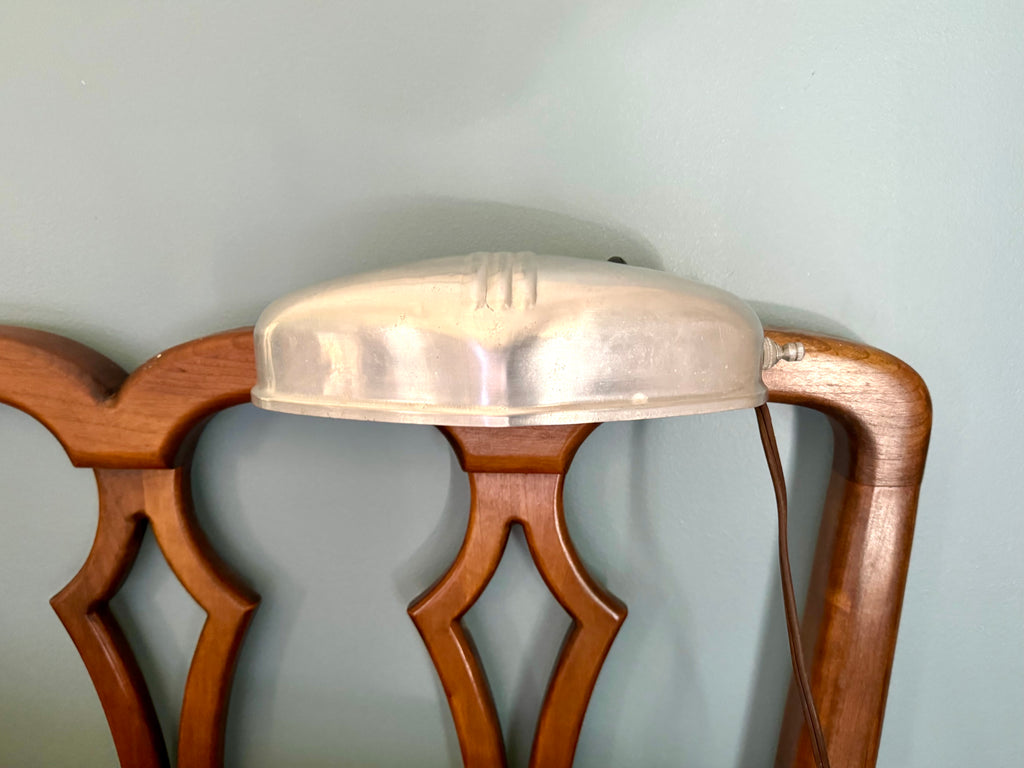 Art Deco Headboard Lamp | Aluminum Headboard Lamp | Art Deco Reading Lamp | In bed Reading Lamp | Art Deco Aluminum Reading Lamp