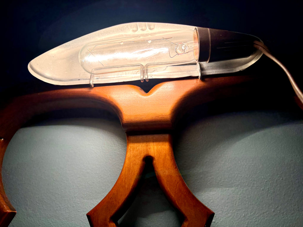 Art Deco Headboard Lamp | Aluminum Headboard Lamp | Art Deco Reading Lamp | In bed Reading Lamp | Art Deco Aluminum Reading Lamp