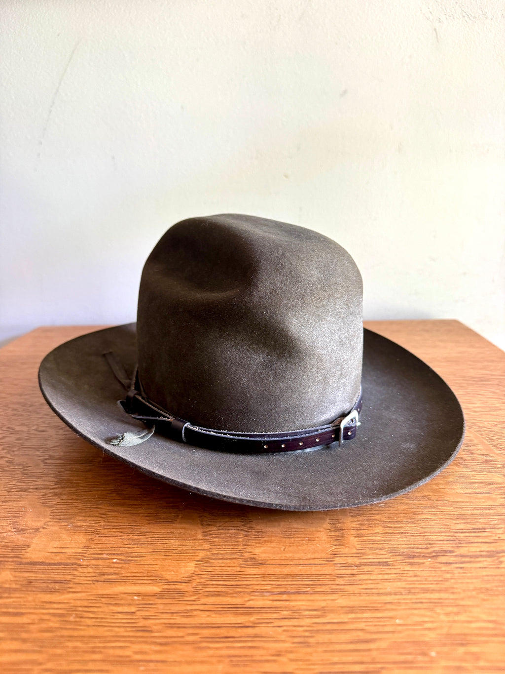 Resistol "Self-Conforming" Western Hat ~ Brown Union Made Felt Resistol Hat With Strap
