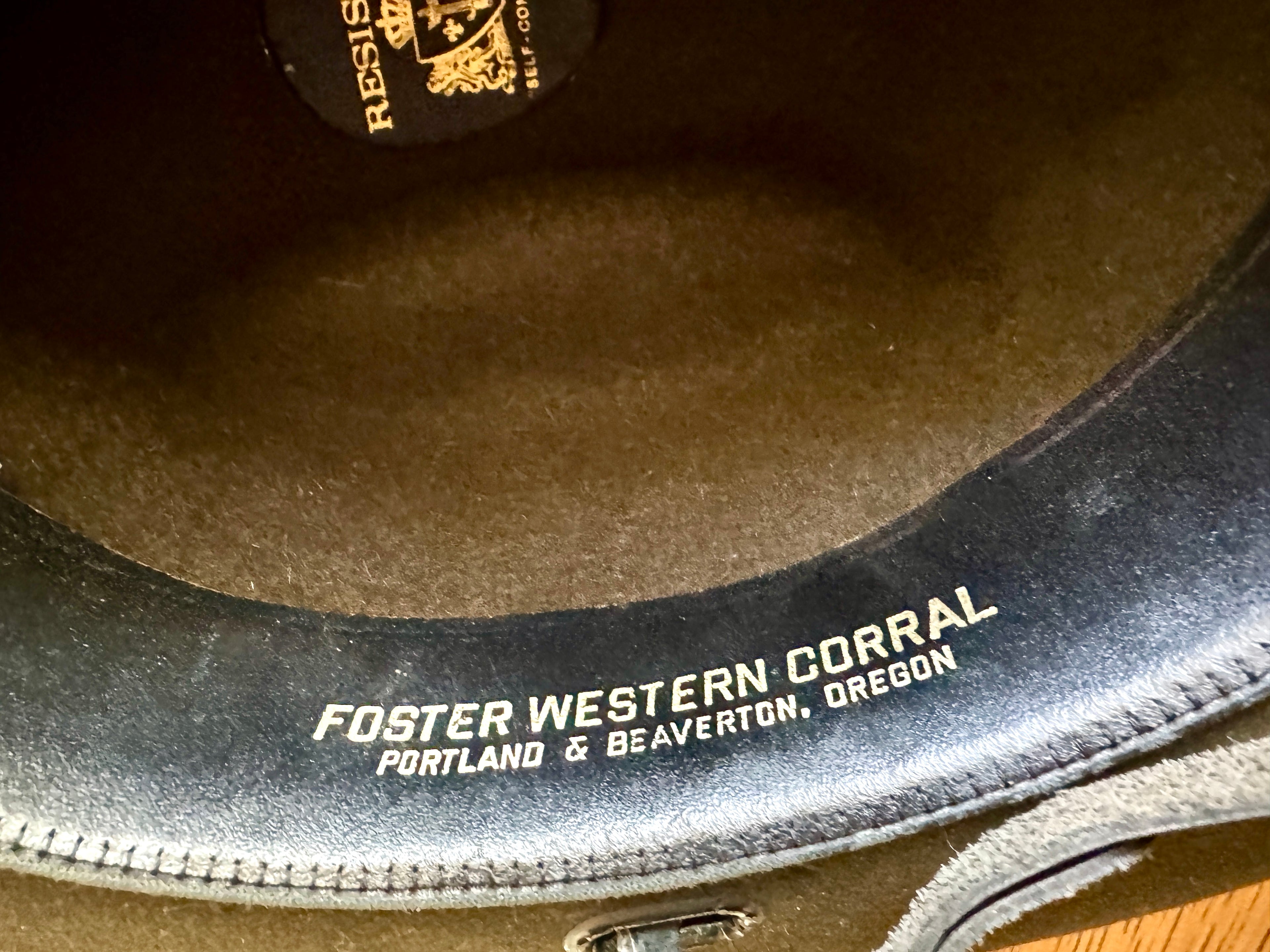 Resistol "Self-Conforming" Western Hat ~ Brown Union Made Felt Resistol Hat With Strap