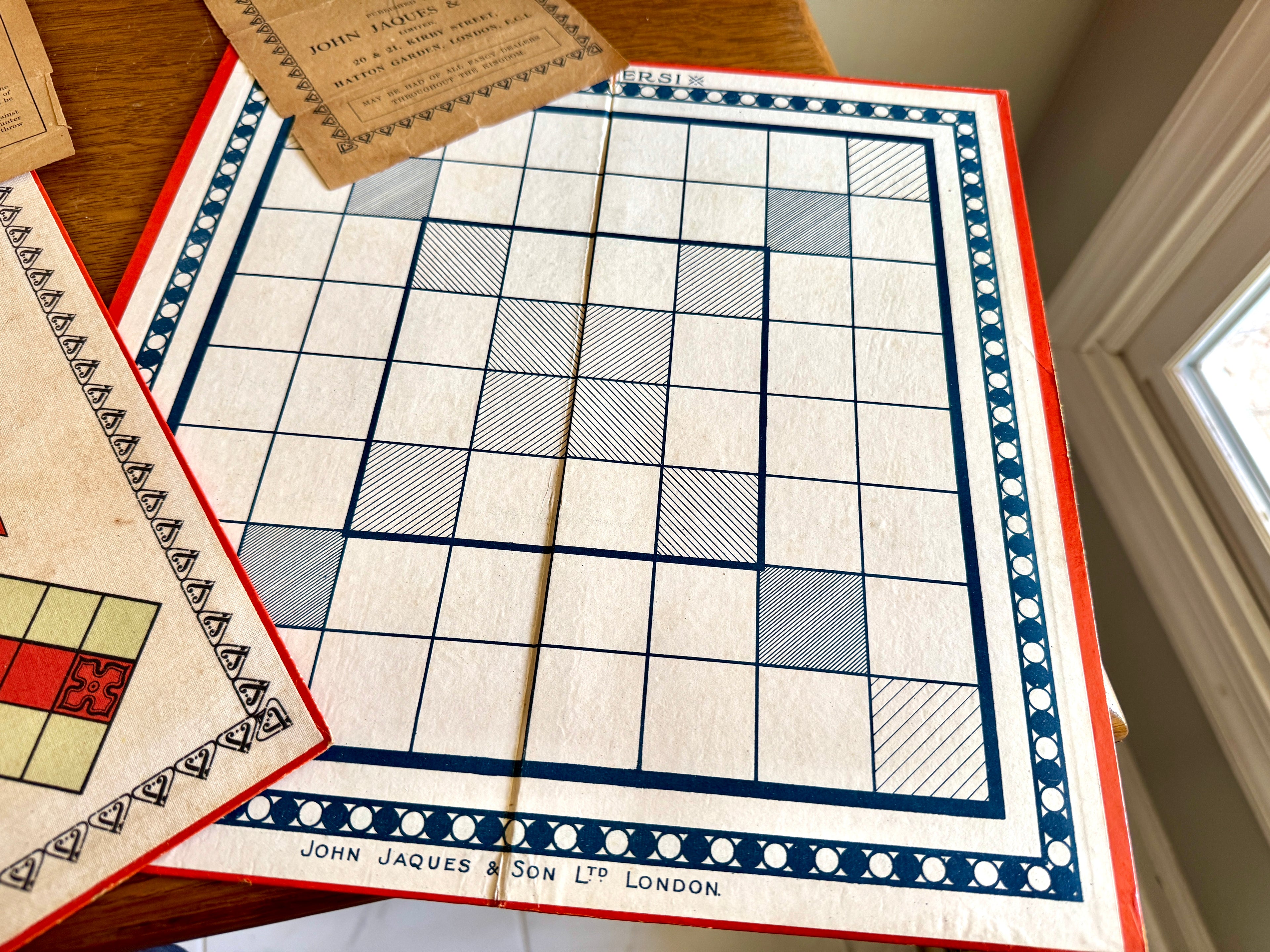 Mid 1800's John Jaques & Sons Game Boards ~ Set of For Jaques & Sons Folding Game Boards