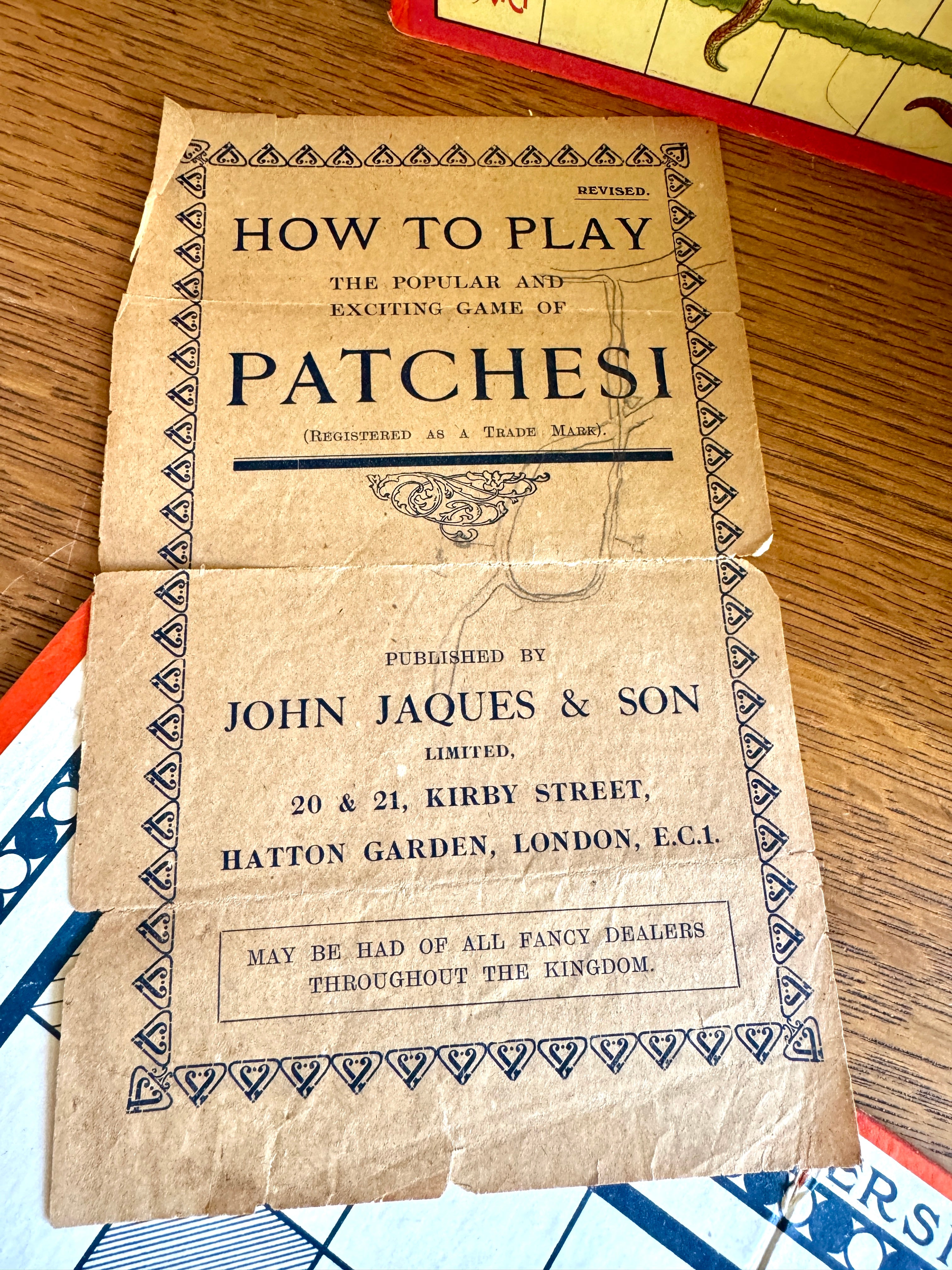 Mid 1800's John Jaques & Sons Game Boards ~ Set of For Jaques & Sons Folding Game Boards