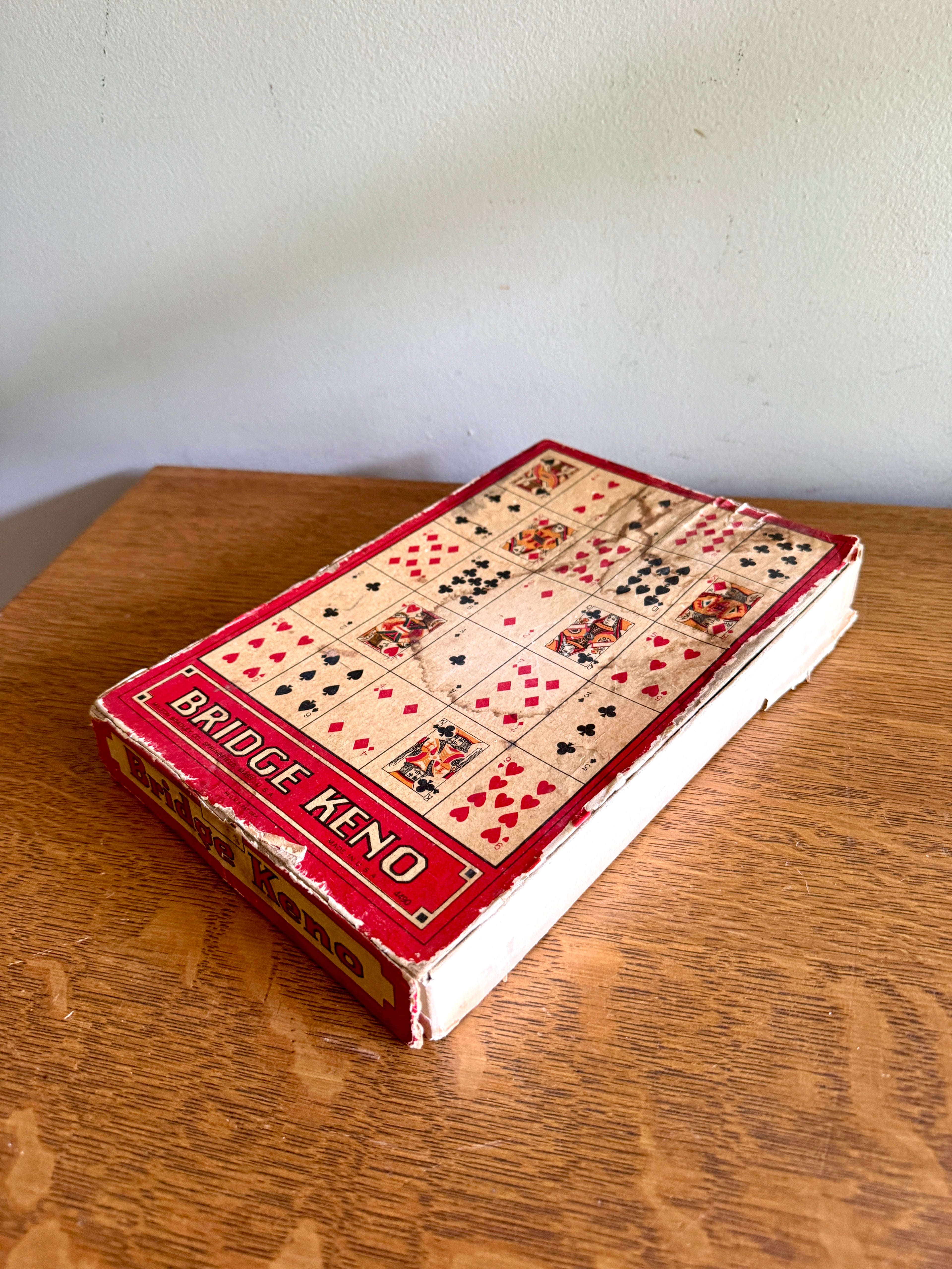 1930's Bridge Keno Game ~ Klauber Novelty Co. Bridge Keno Game ~ Milton Bradley Bridge Keno Game