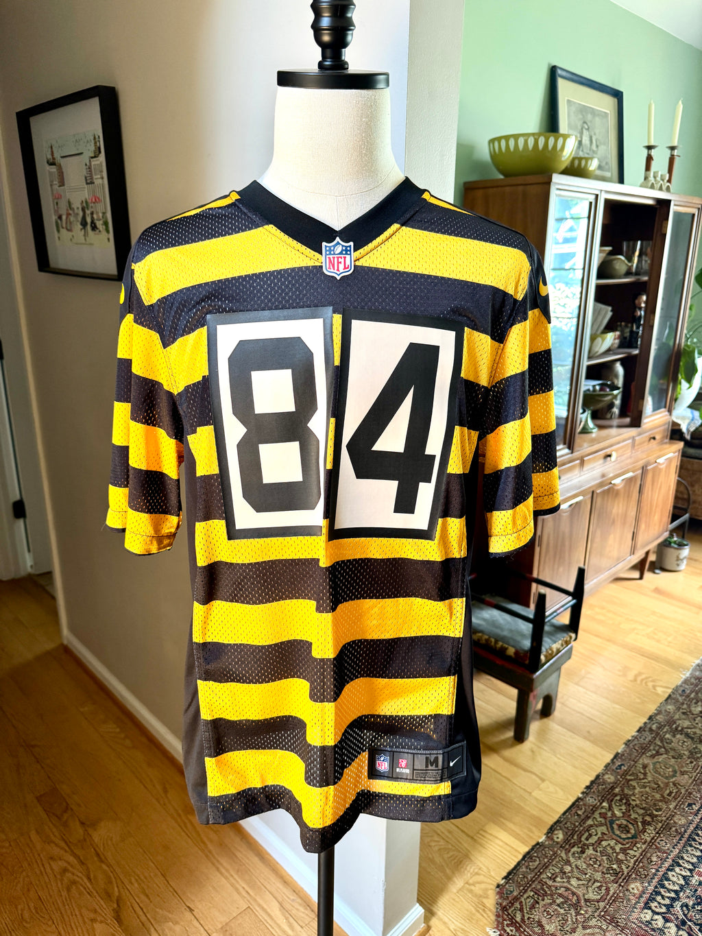 Nike Pittsburgh Steelers Antonio Brown Bumblebee Throwback Jersey #84 Size M