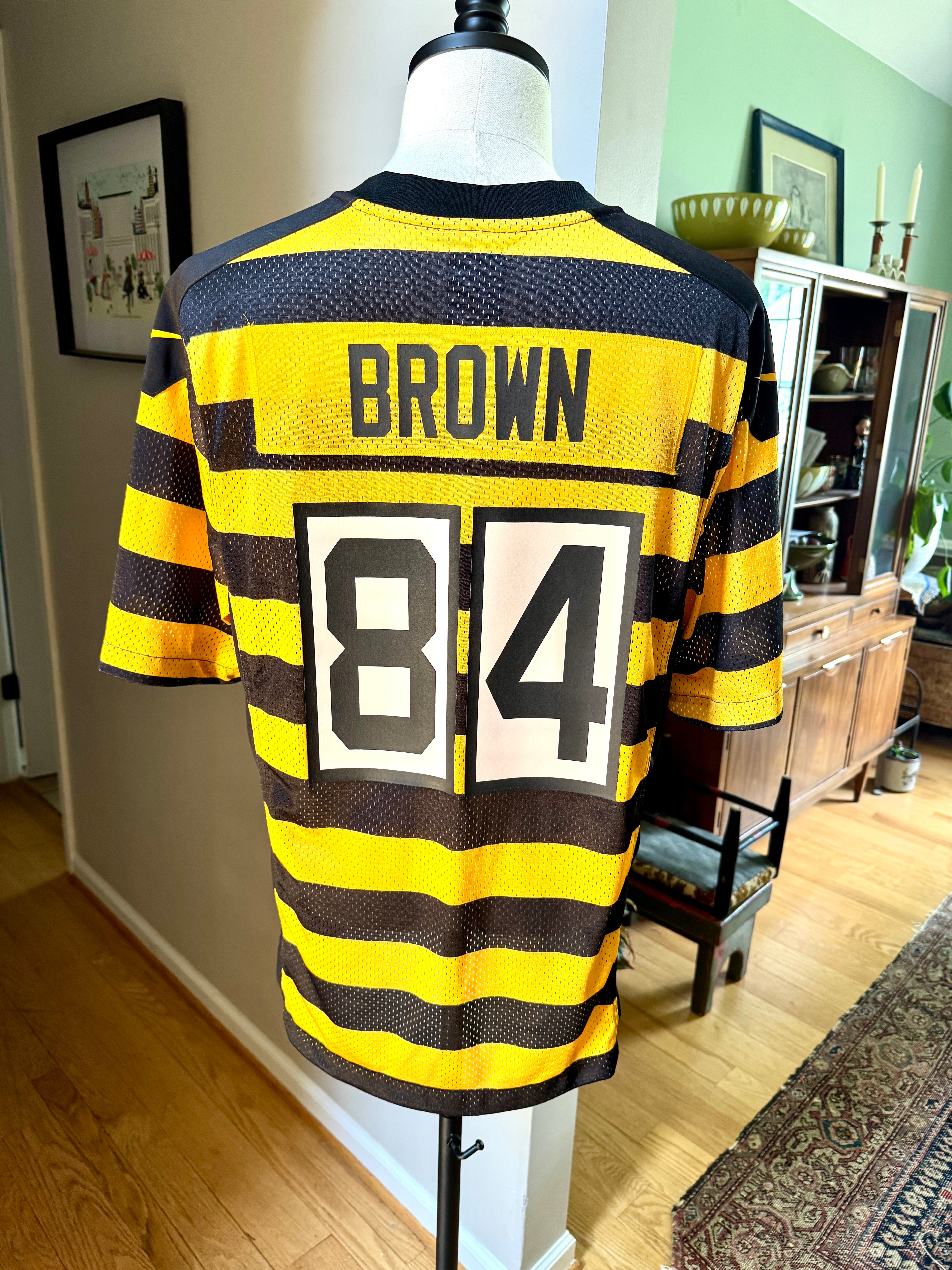 Nike Pittsburgh Steelers Antonio Brown Bumblebee Throwback Jersey #84 Size M