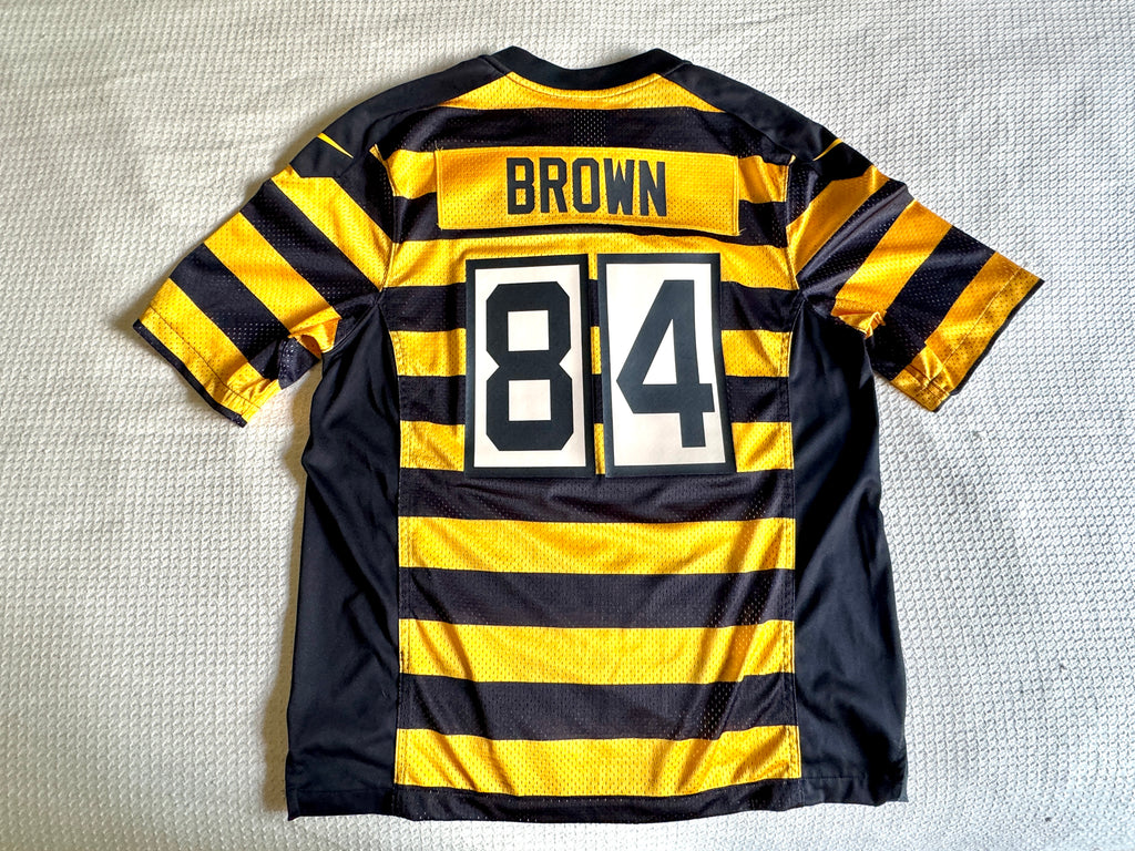 Nike Pittsburgh Steelers Antonio Brown Bumblebee Throwback Jersey #84 Size M