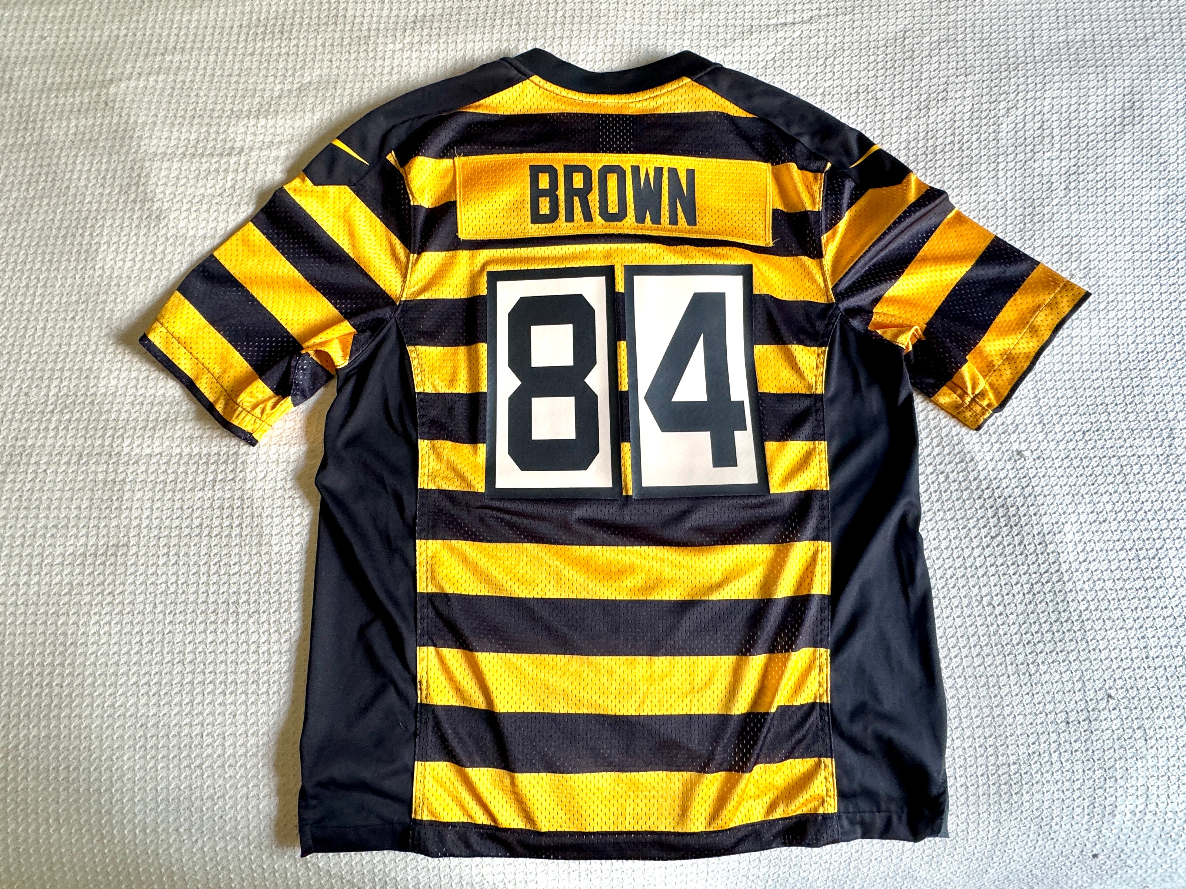 Nike Pittsburgh Steelers Antonio Brown Bumblebee Throwback Jersey #84 Size M