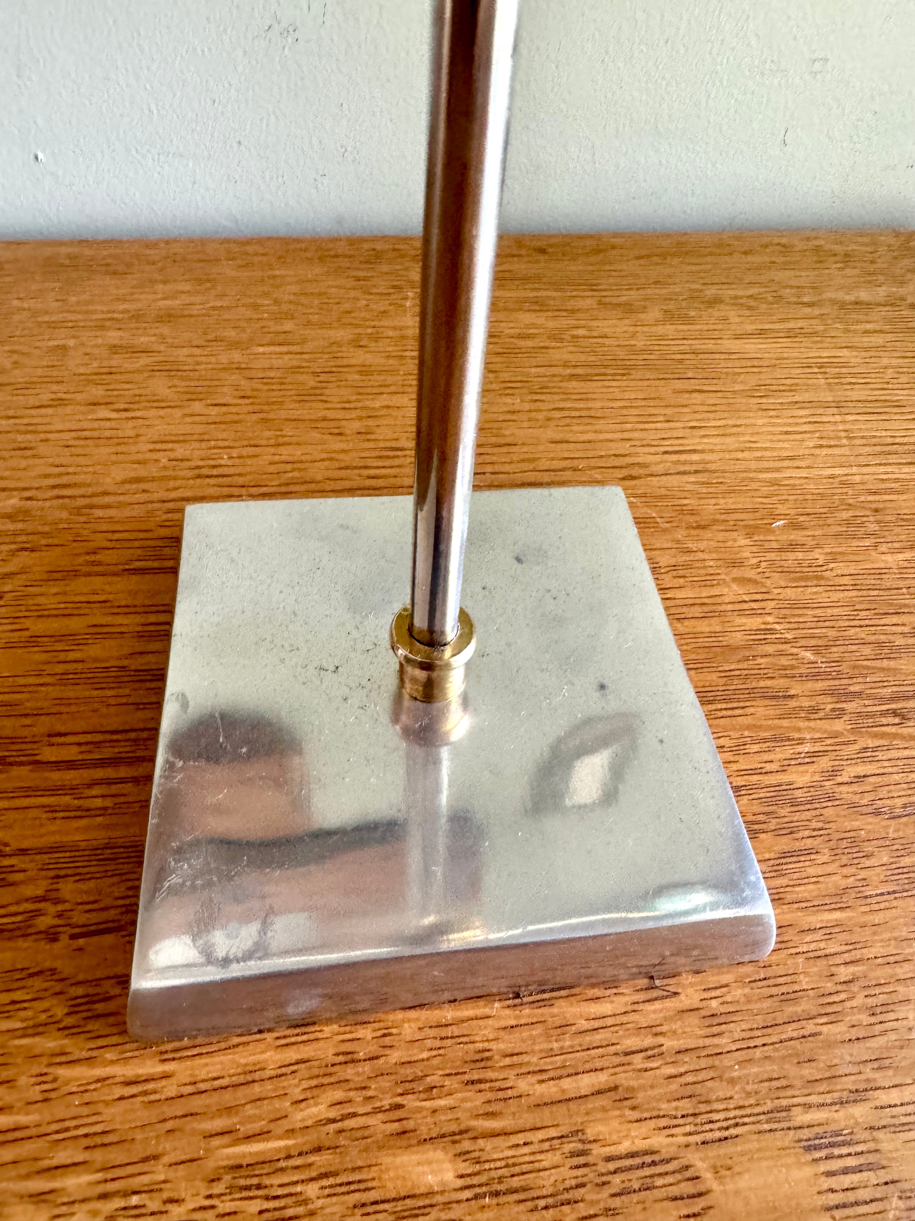 Vintage Solid Brass Magnifying Glass Stand | Desk Top Magnifying Glass on Stand | Adjustable Magnifying Stand | Standing Magnifying Glass