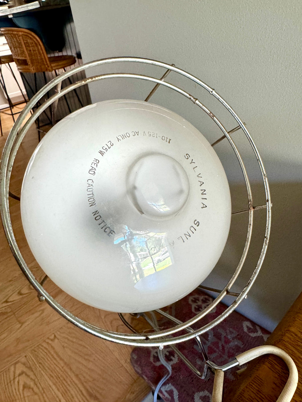 Vintage Sylvania Sunlamp Heat Lamp Kit | Clamp On Sylvania Sunlamp Heat Lamp | Clamp On Heatlamp