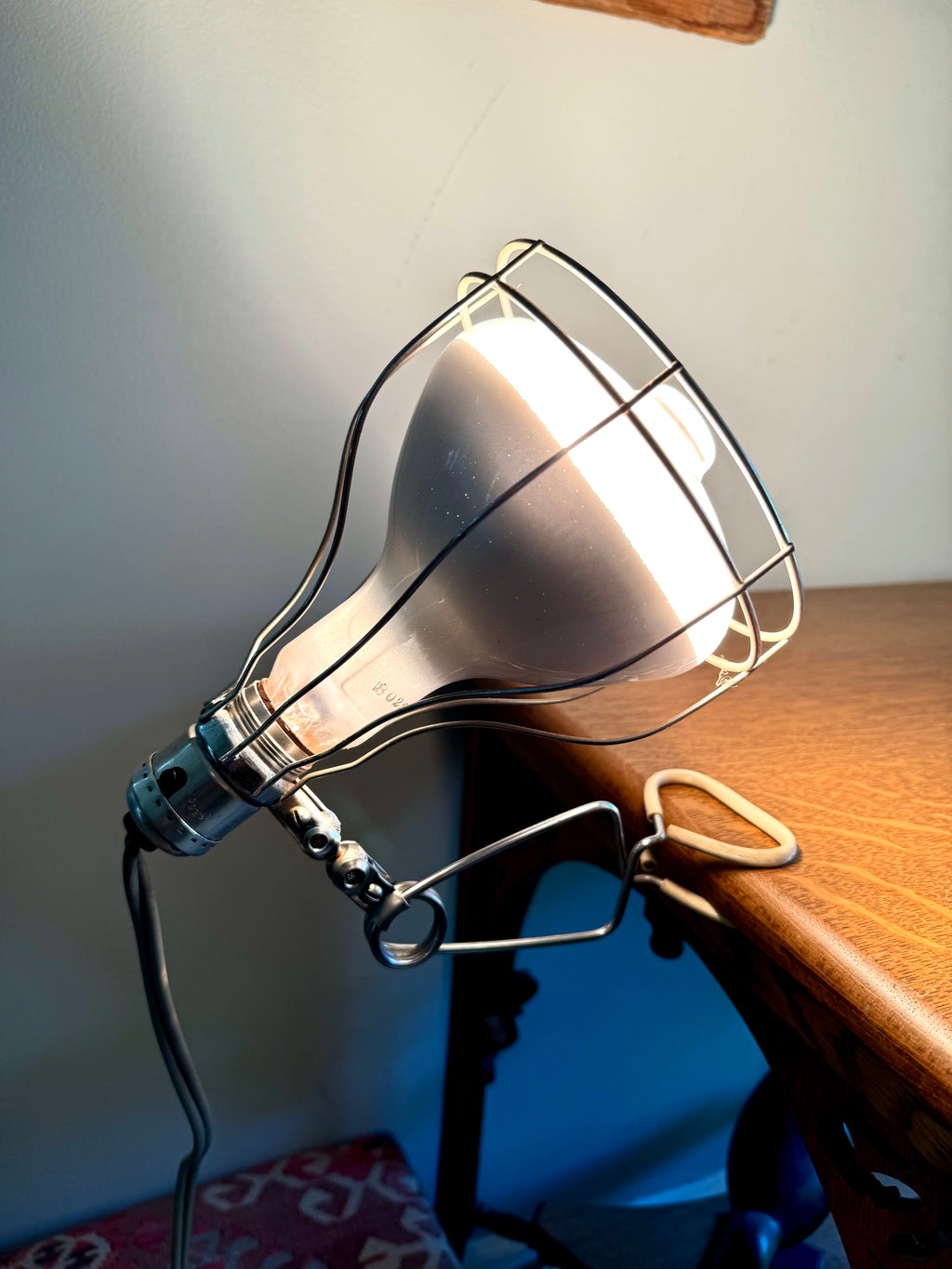 Vintage Sylvania Sunlamp Heat Lamp Kit | Clamp On Sylvania Sunlamp Heat Lamp | Clamp On Heatlamp