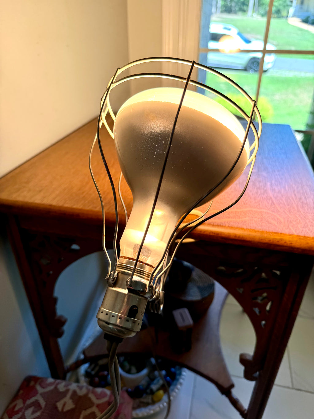 Vintage Sylvania Sunlamp Heat Lamp Kit | Clamp On Sylvania Sunlamp Heat Lamp | Clamp On Heatlamp