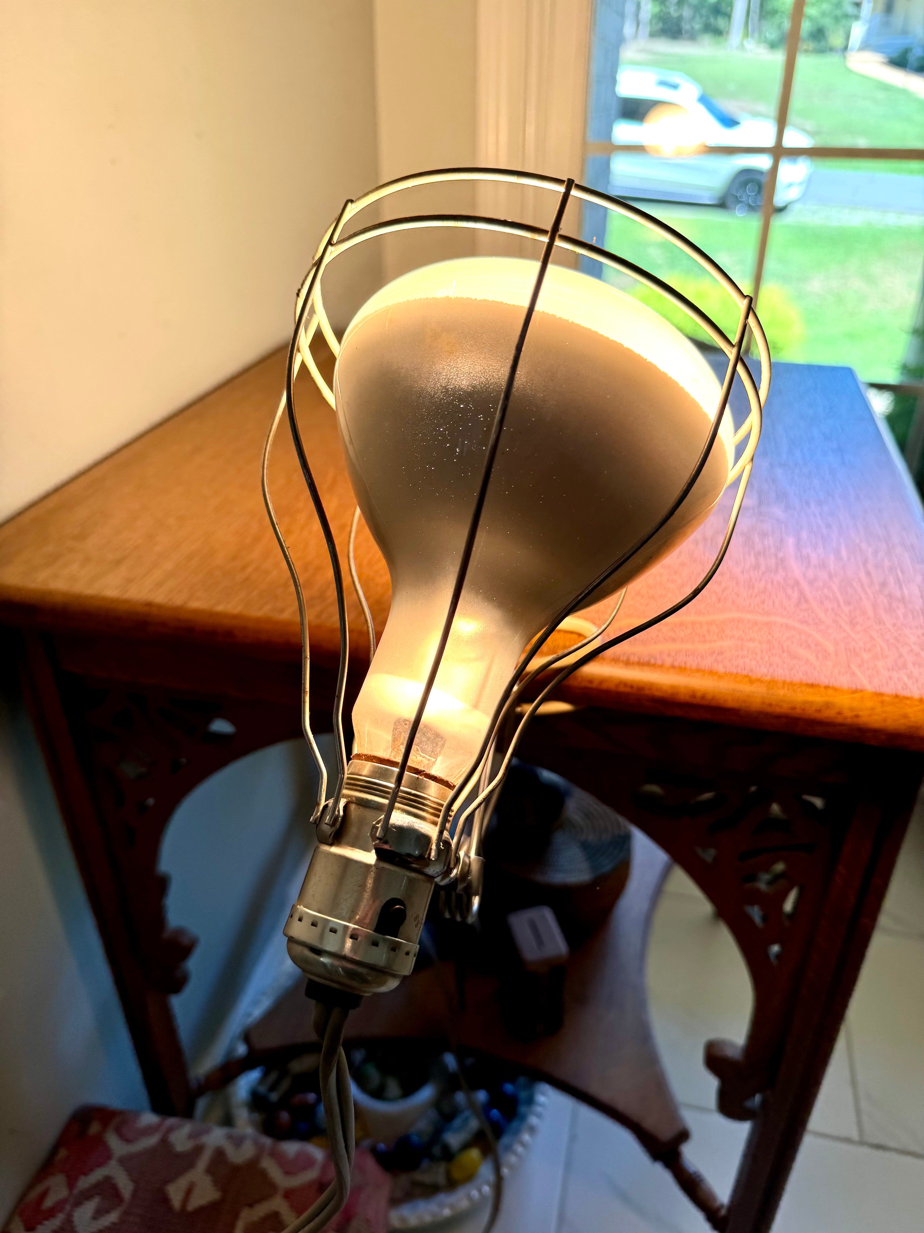 Vintage Sylvania Sunlamp Heat Lamp Kit | Clamp On Sylvania Sunlamp Heat Lamp | Clamp On Heatlamp