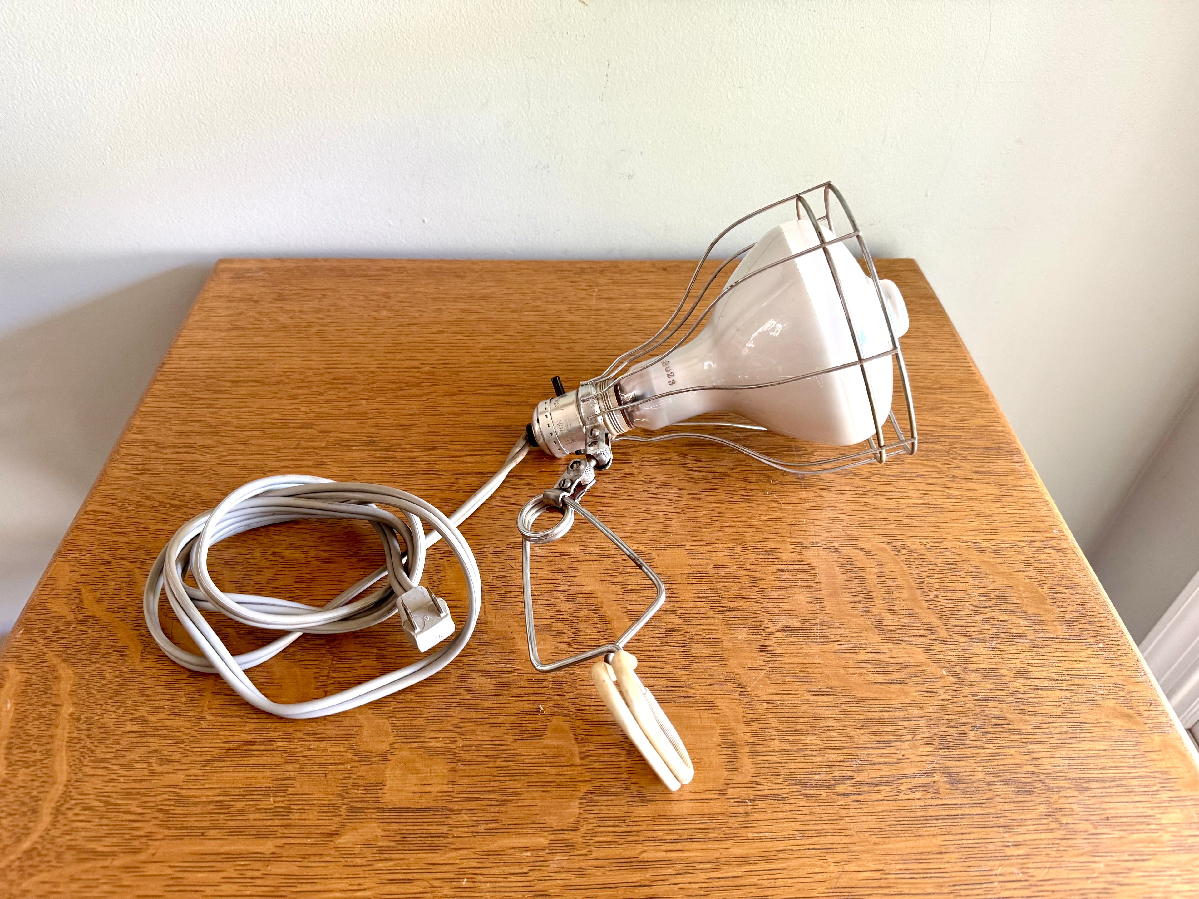 Vintage Sylvania Sunlamp Heat Lamp Kit | Clamp On Sylvania Sunlamp Heat Lamp | Clamp On Heatlamp