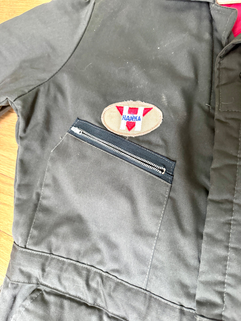 1980s Workwear Quilted Coveralls With Patches ~ Green Insulated Coveralls Size Large