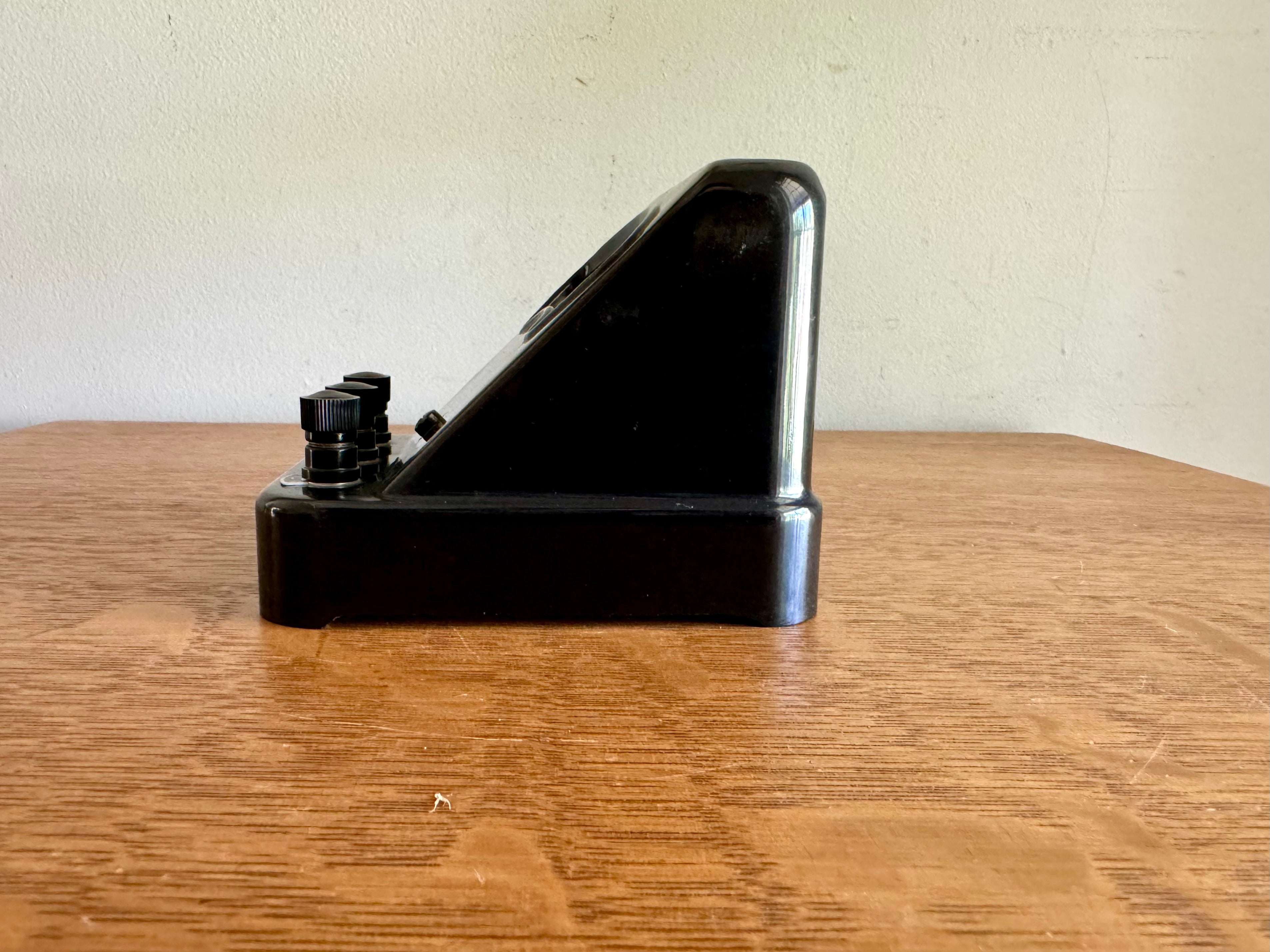 Vintage Welch Scientific Co. D.C. Milliamperes Meter | Black Bakelite Welch Scientific Co Milliamp Meter| Industrial Lab Equipment Amp Meter