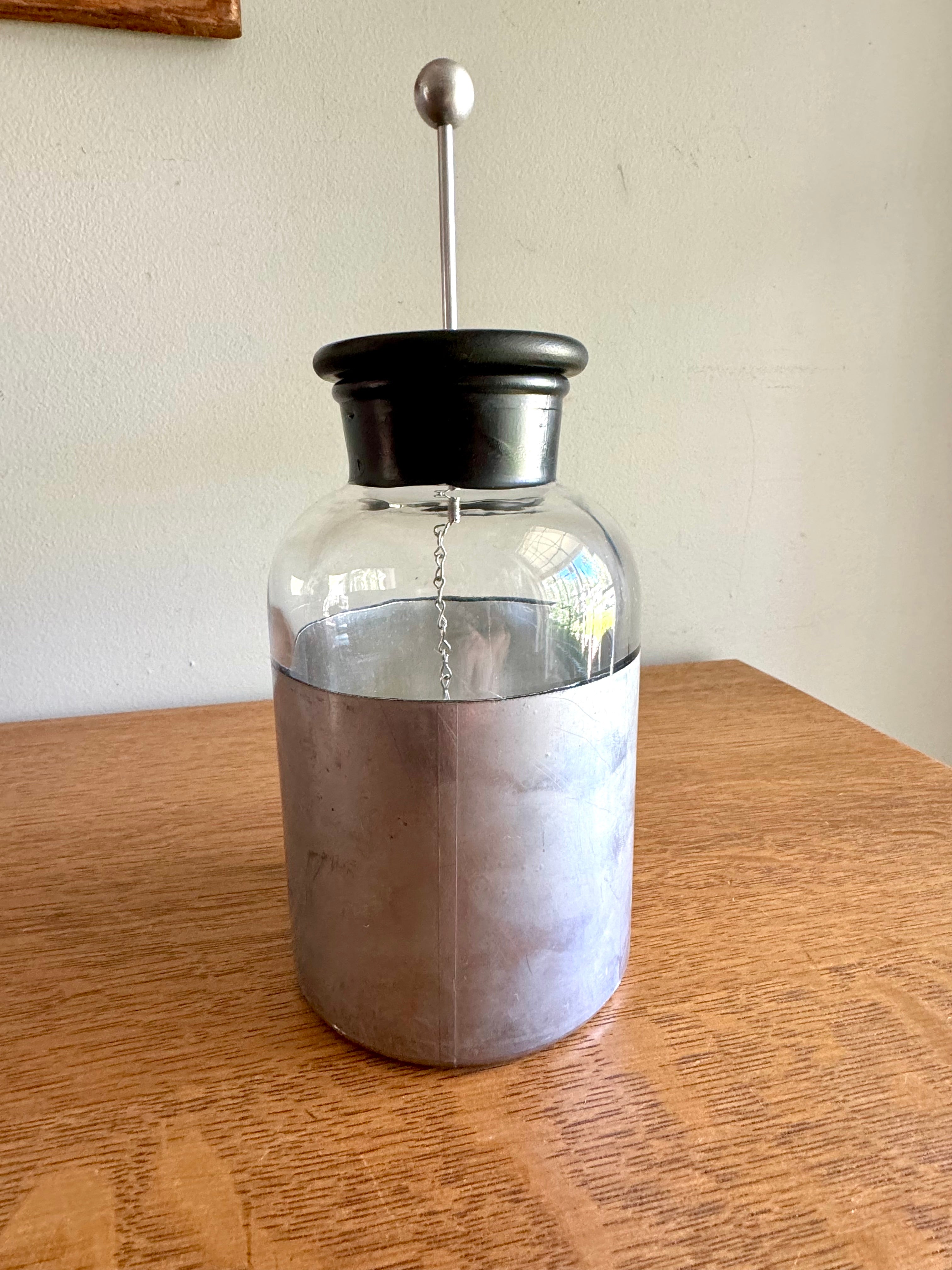 Vintage Welch Scientific Co. Leyden Jar | Welch Scientific Co Jar Capacitor | Industrial Lab Equipment Leyden Jar| Physics Welch Leydon Jar