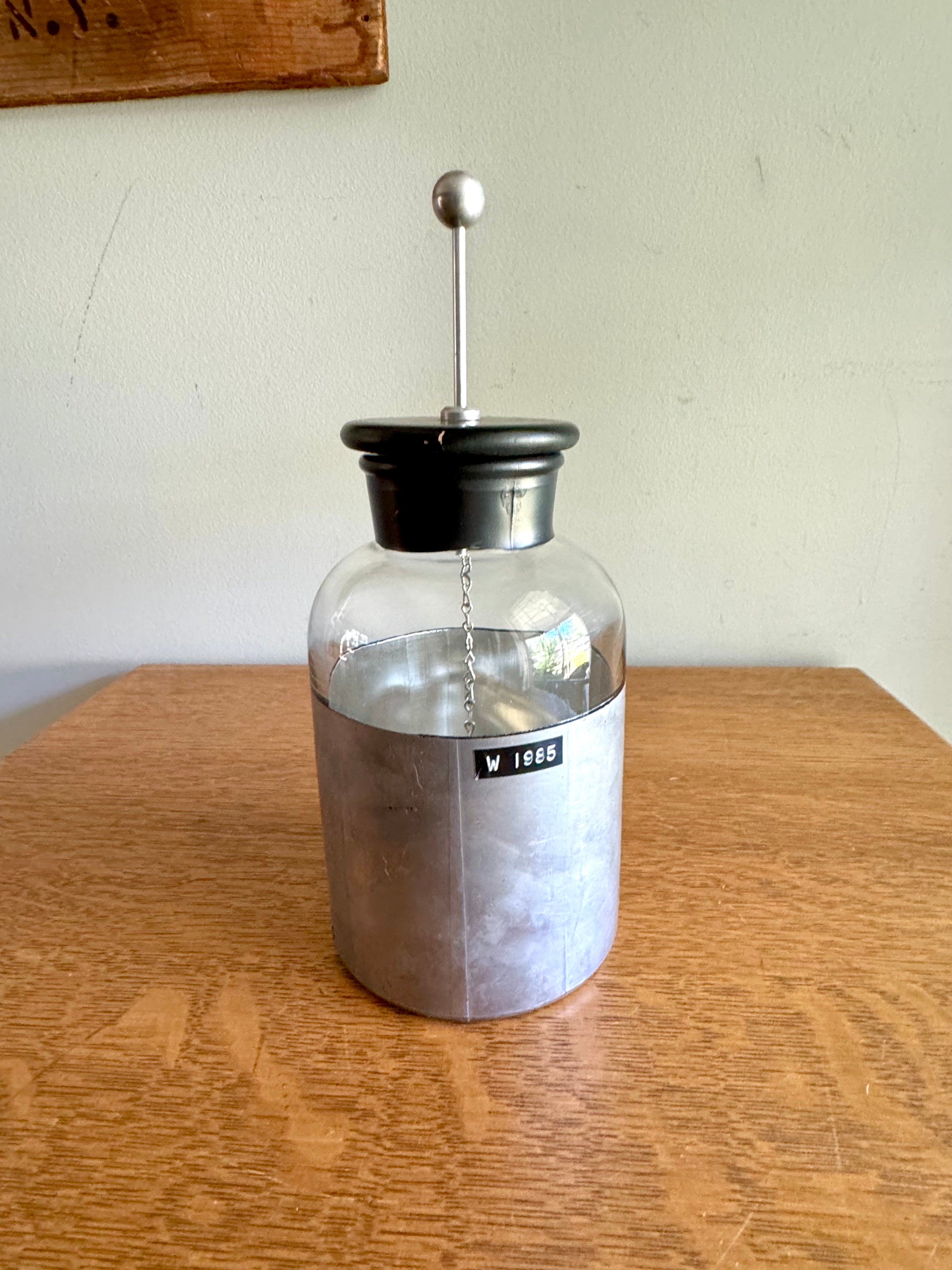 Vintage Welch Scientific Co. Leyden Jar | Welch Scientific Co Jar Capacitor | Industrial Lab Equipment Leyden Jar| Physics Welch Leydon Jar