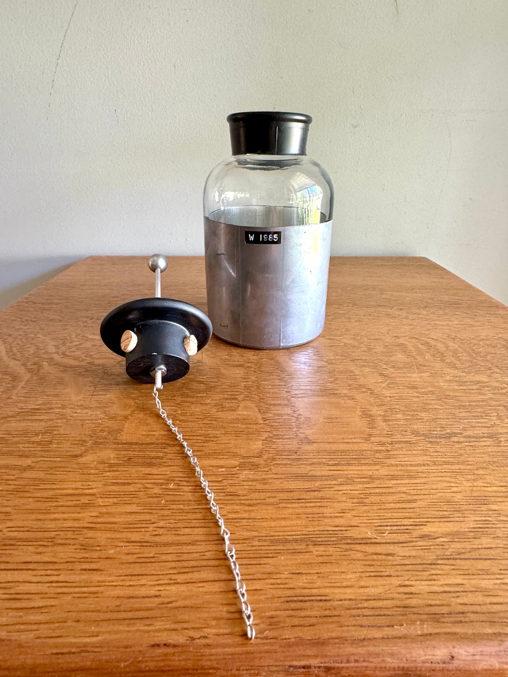 Vintage Welch Scientific Co. Leyden Jar | Welch Scientific Co Jar Capacitor | Industrial Lab Equipment Leyden Jar| Physics Welch Leydon Jar