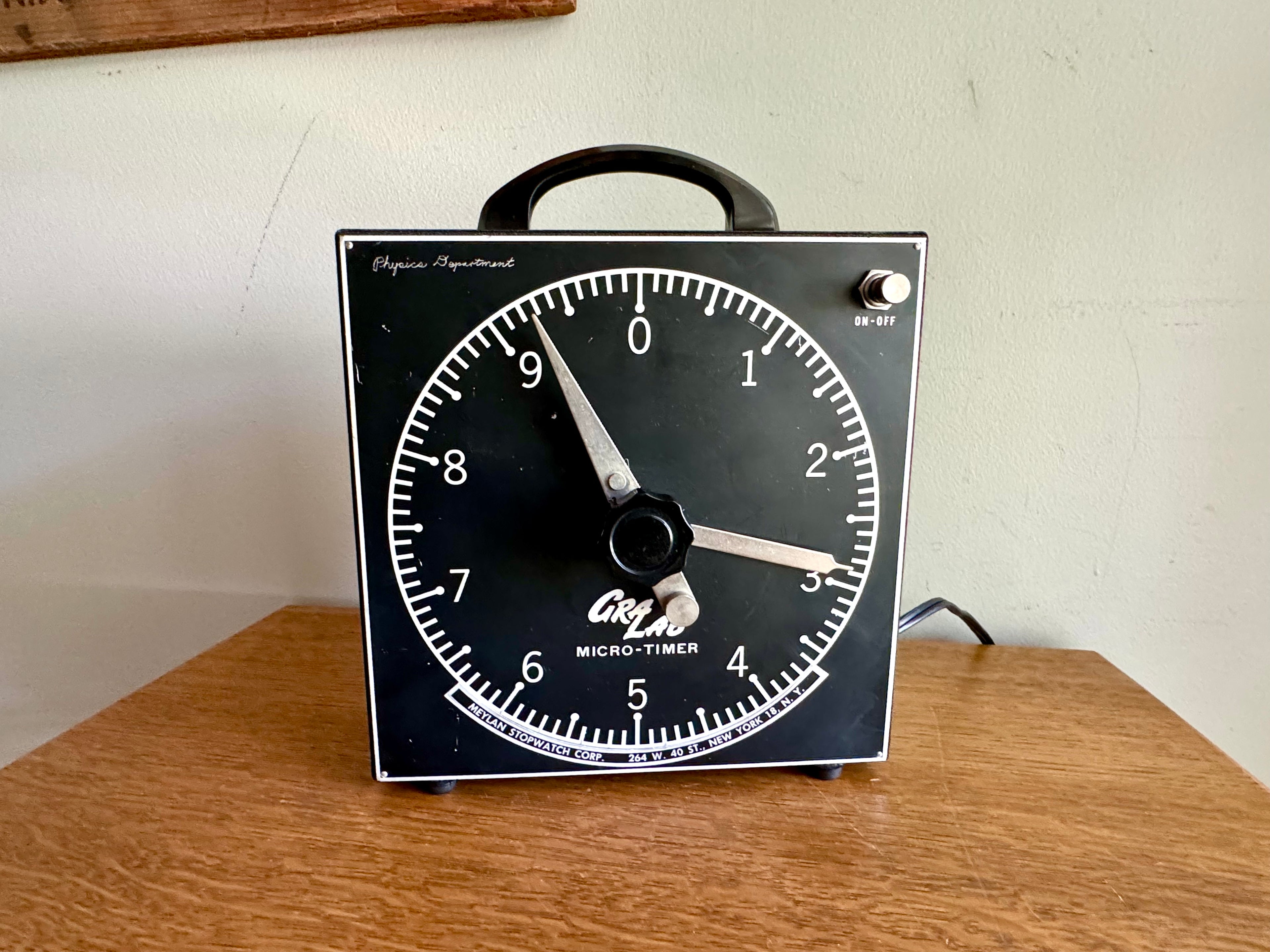 Vintage GraLab Electronic Micro-Timer | Darkroom Timer | GraLab Model 202 Timer with 1 Outlet | Photography Timer | GrabLab Micro-Timer