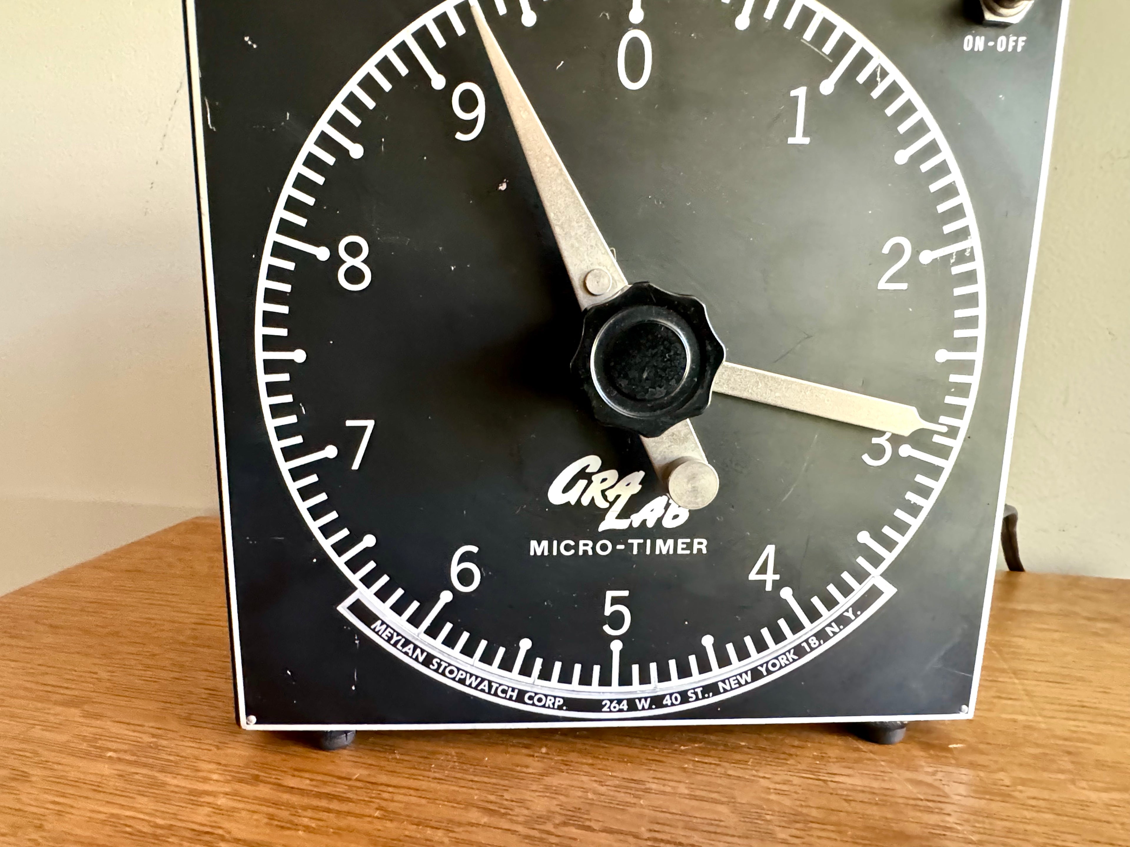 Vintage GraLab Electronic Micro-Timer | Darkroom Timer | GraLab Model 202 Timer with 1 Outlet | Photography Timer | GrabLab Micro-Timer