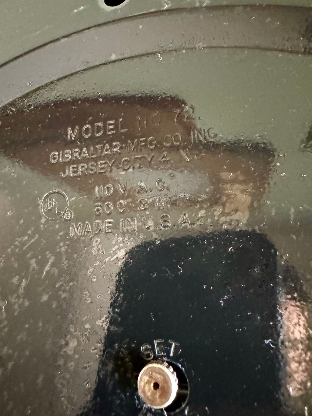 Working Gibraltar No.72  Wall Clock | Classic Industrial Wall Clock | Black Round School Wall Clock | Rewired Metal and Bubble Glass Clock