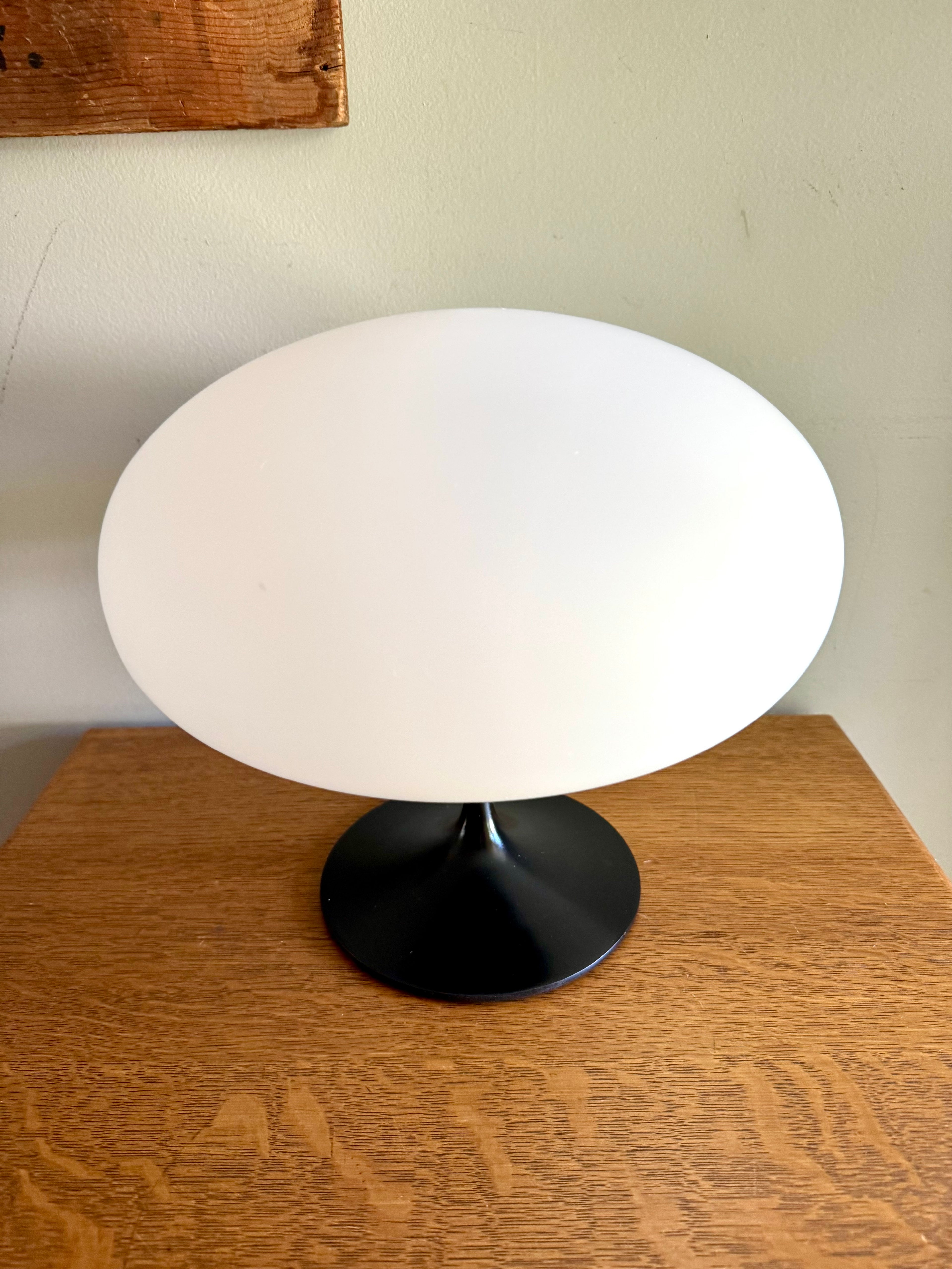 Mid Century Black Tulip Table Lamp By Laurel Co. | Bill Curry Designed Modern Lamp | Mushroom Globed Black Laurel Lamp | MCM Mushroom Lamp (Copy)