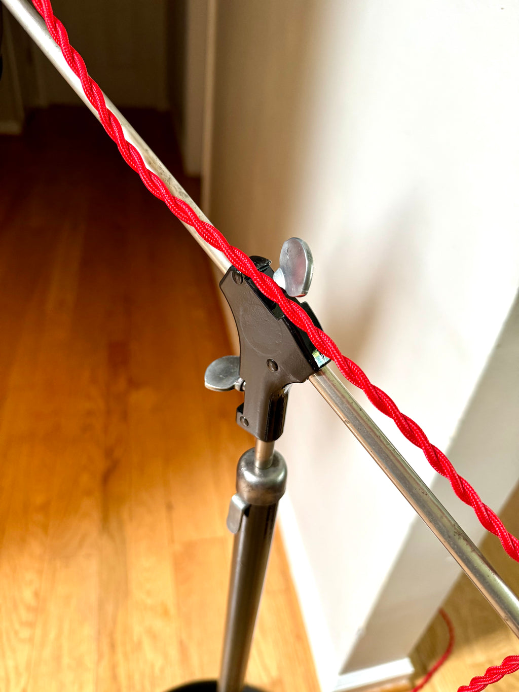 Black Industrial Floor lamp | Bretford Floor Lamp | Cantilever Style Floor Lamp | 1960's Lamp | Modern Floor Lamp| Rewired Telescopic Lamp